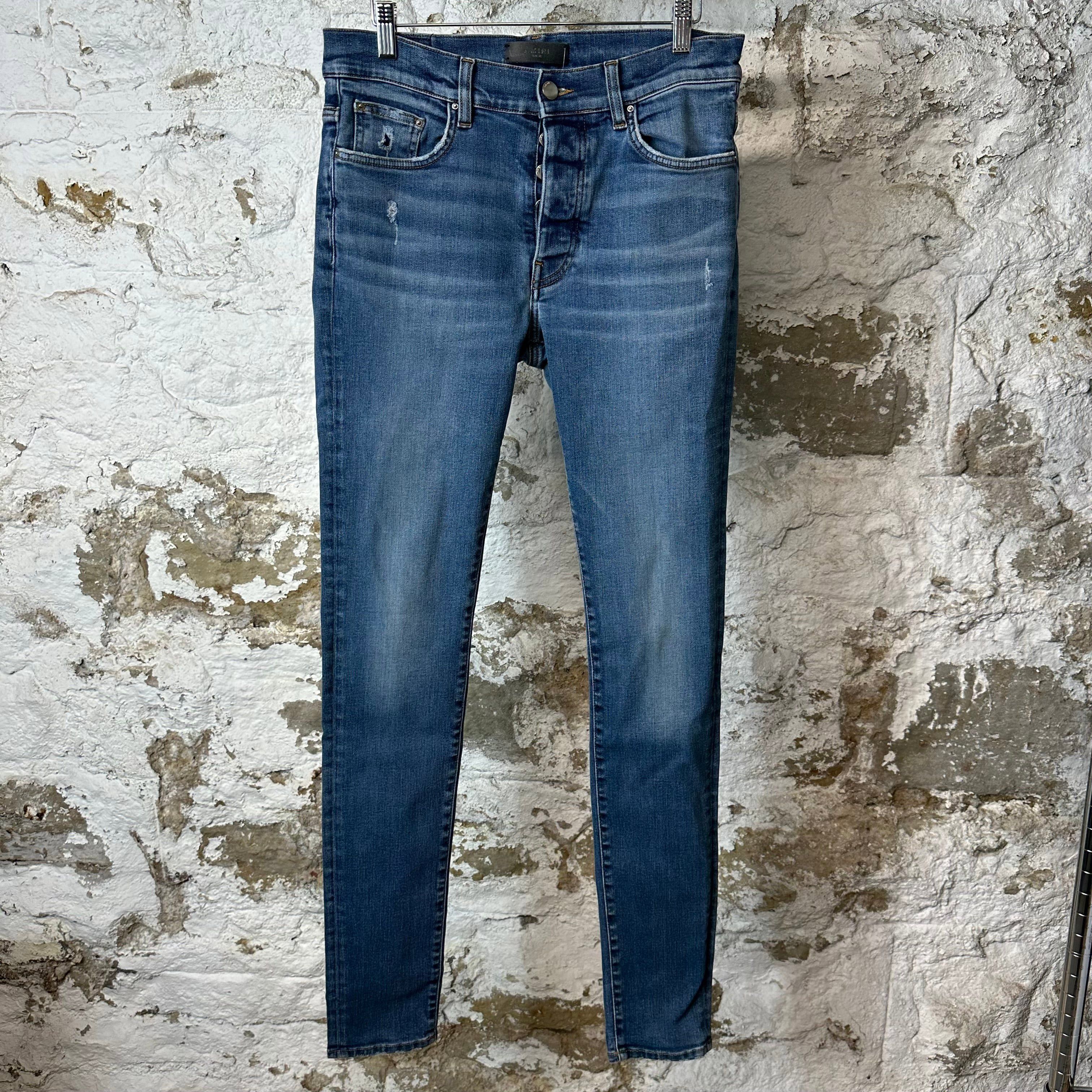 Amiri Amiri Plain Blue Denim Jeans Sz 32 Size US 32 / EU 48 - 1 Thumbnail