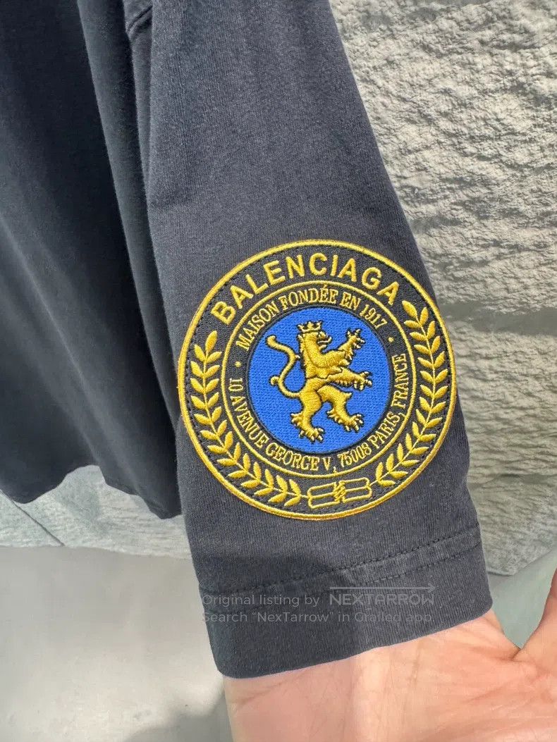 Balenciaga Balenciaga Faded Fleece Short Sleeve T-Shirt Size US M / EU 48-50 / 2 - 2 Thumbnail