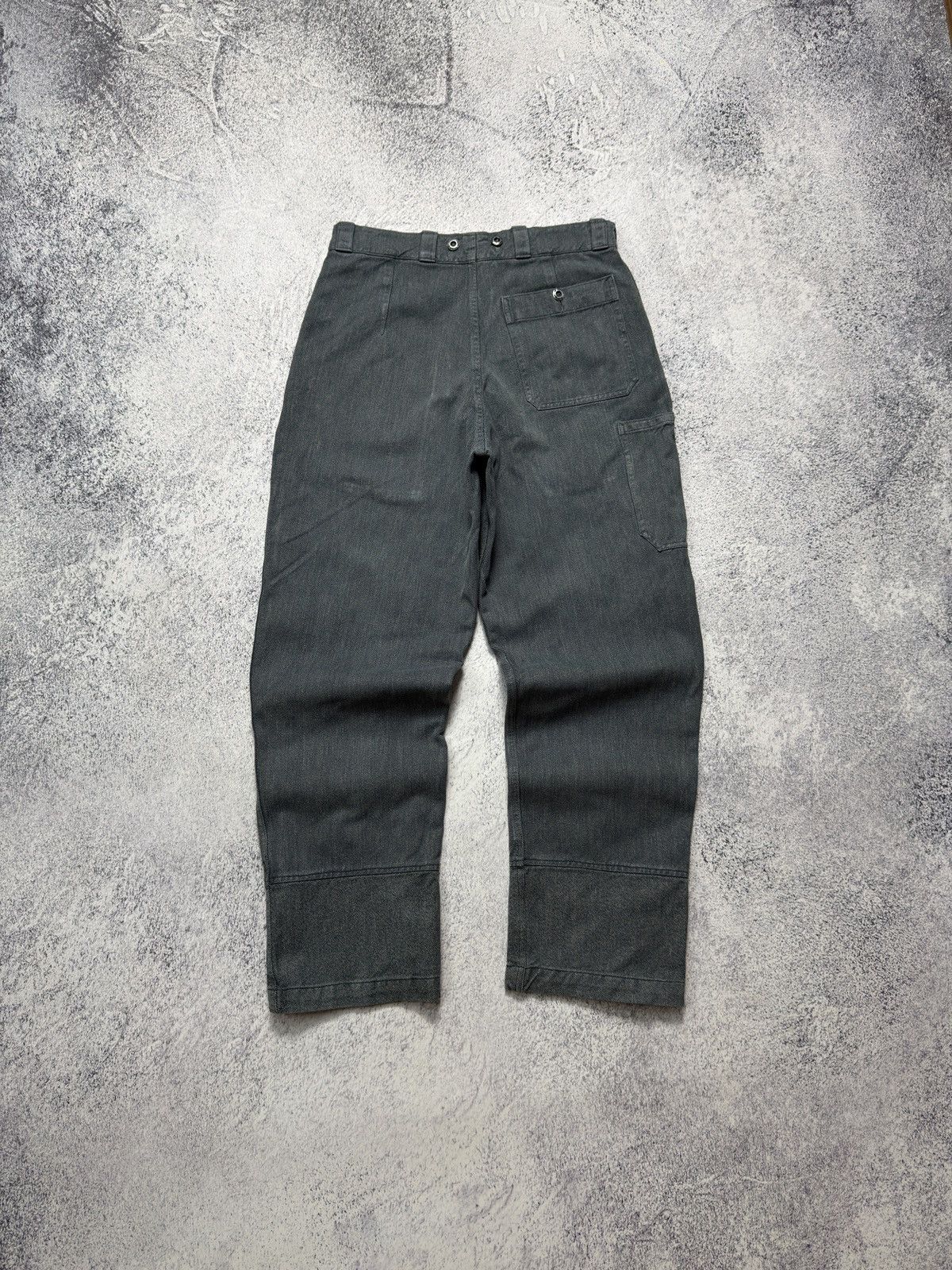 Vintage Vintage Swiss Army Salt & Pepper Denim Work Trousers Pants Size US 34 / EU 50 - 12 Thumbnail