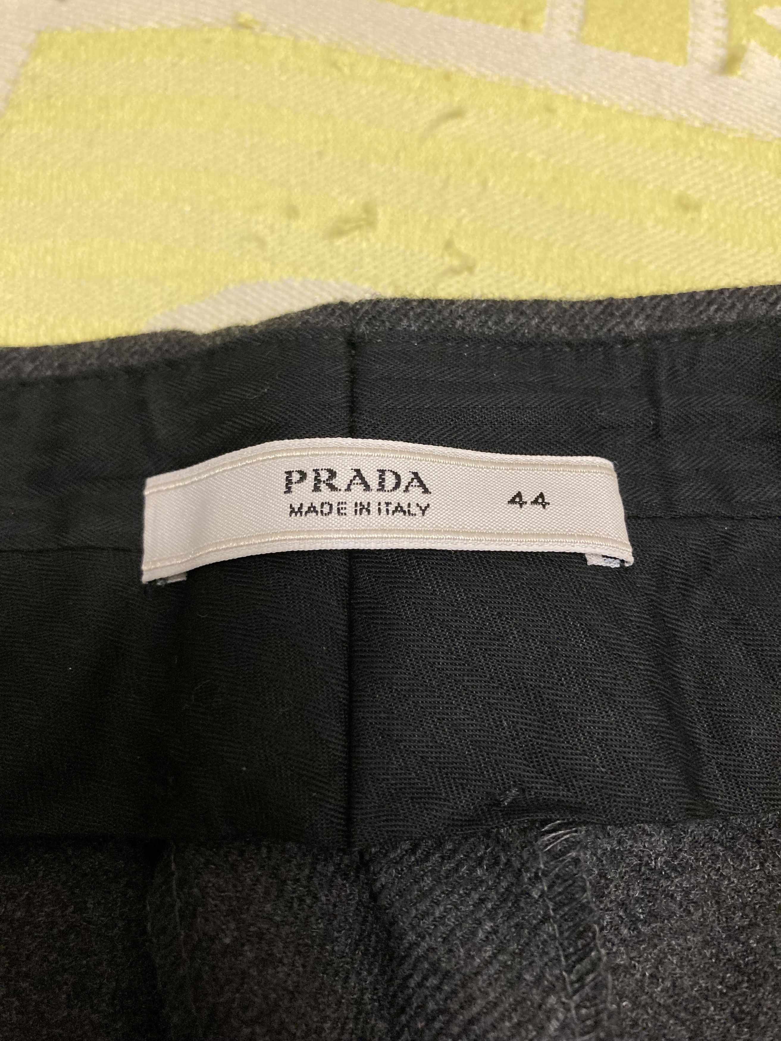 Prada VTG 2007 Prada Virgin Wool Formal Dress Women Pants Size 32" / US 10 / IT 46 - 4 Thumbnail