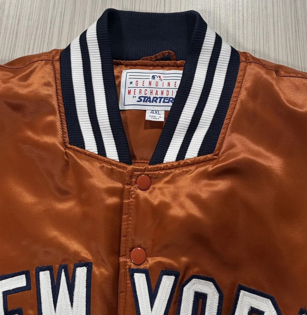 Starter Vintage Starter New York Yankees Burnt Orange Jacket 4XL Size US XXL / EU 58 / 5 - 2 Thumbnail