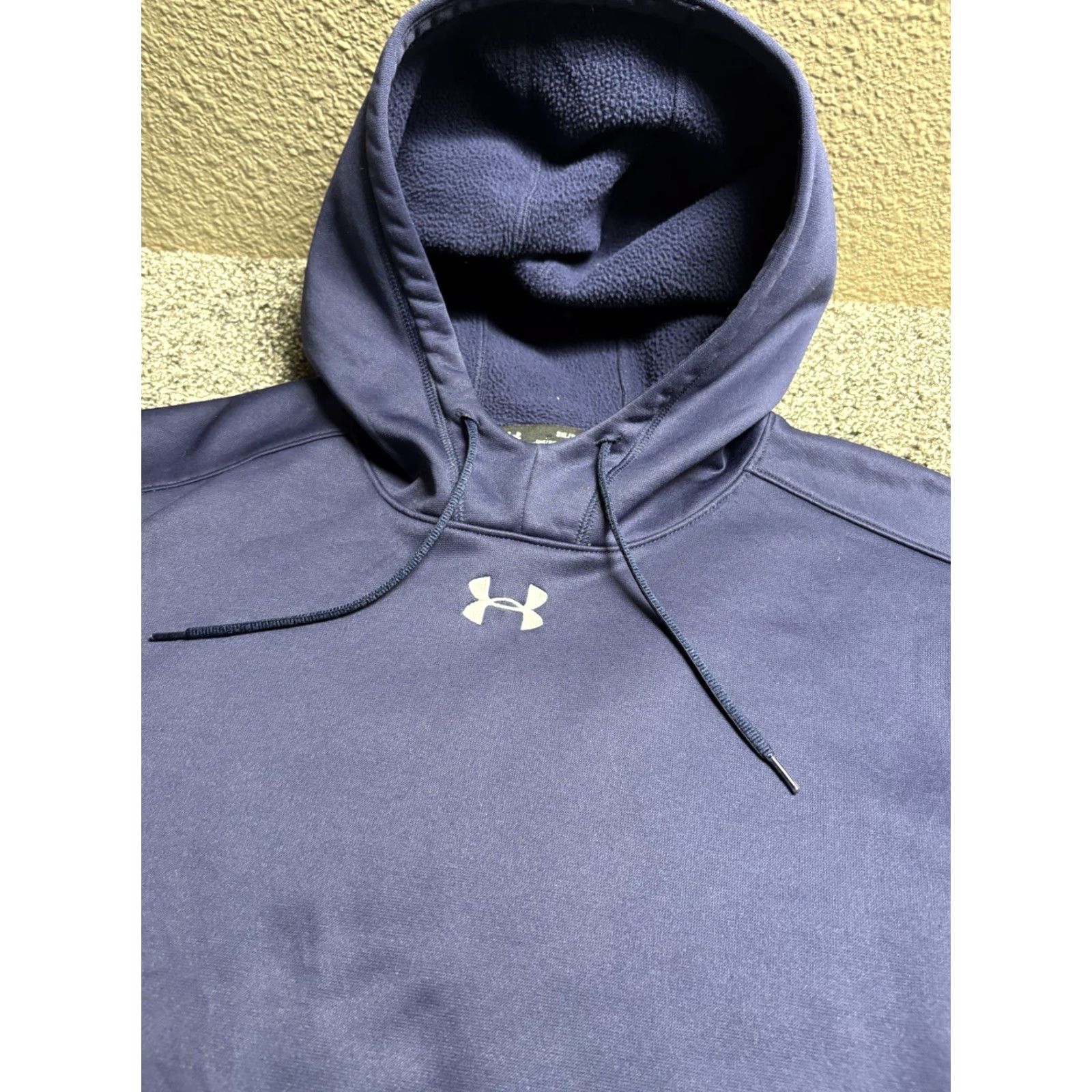 Under Armour Under Armour Hoodie Mens 3XL Blue Sweatshirt Fleece Lined Coldgear Hooded Pullover Sweatshirt Regular Fit Mens Blue 3XL Size US XXL / EU 58 / 5 - 2 Thumbnail