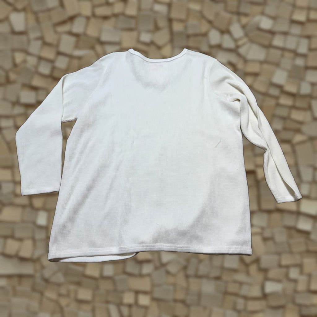 Vintage Woman Within Shirt Women's Size Large White Long Sleeve Crewneck Size L / US 10 / IT 46 - 1 Thumbnail