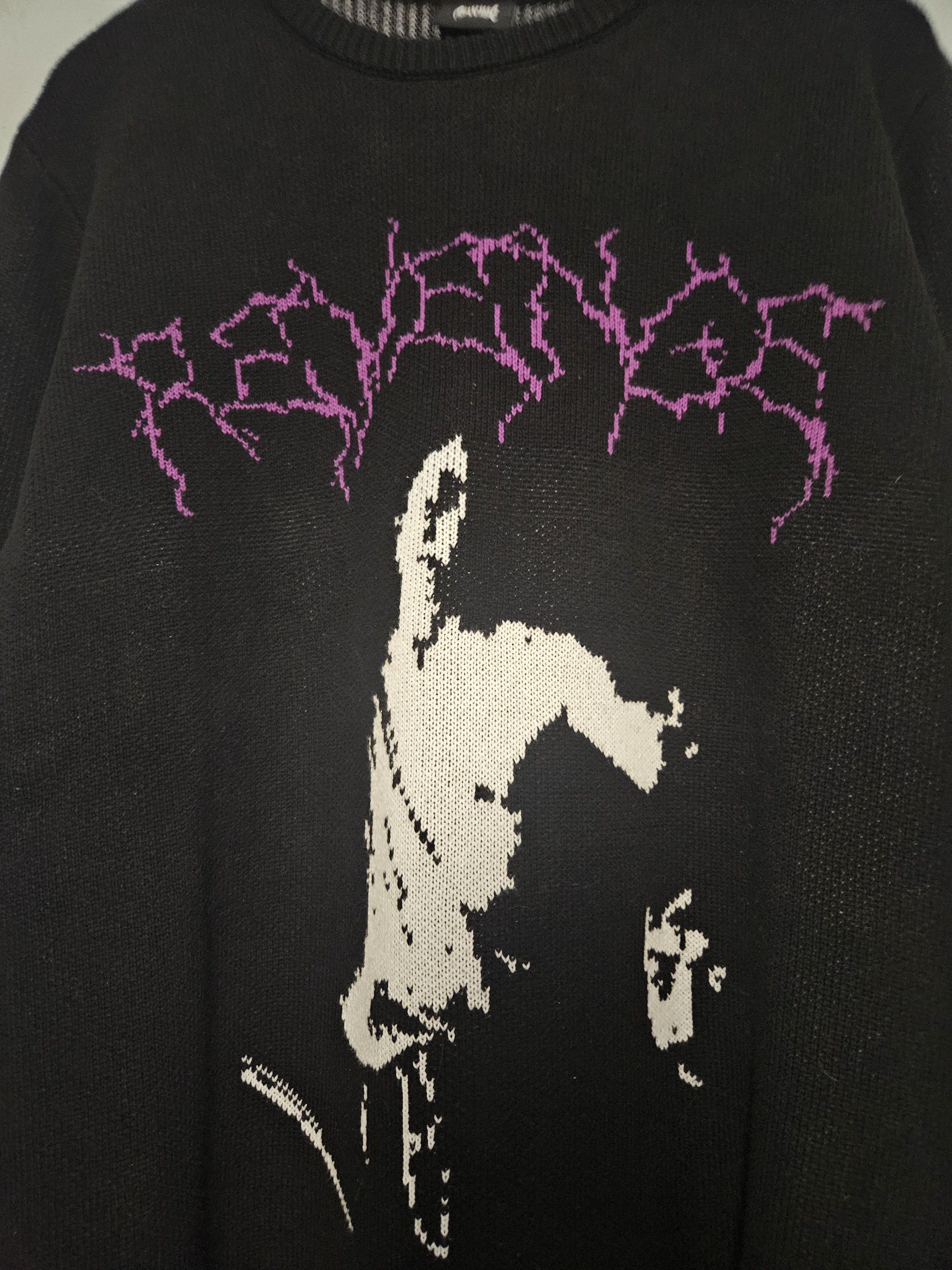 Revenge Revenge Black Knit Cherub Crewneck Sweater Size US XL / EU 56 / 4 - 2 Thumbnail