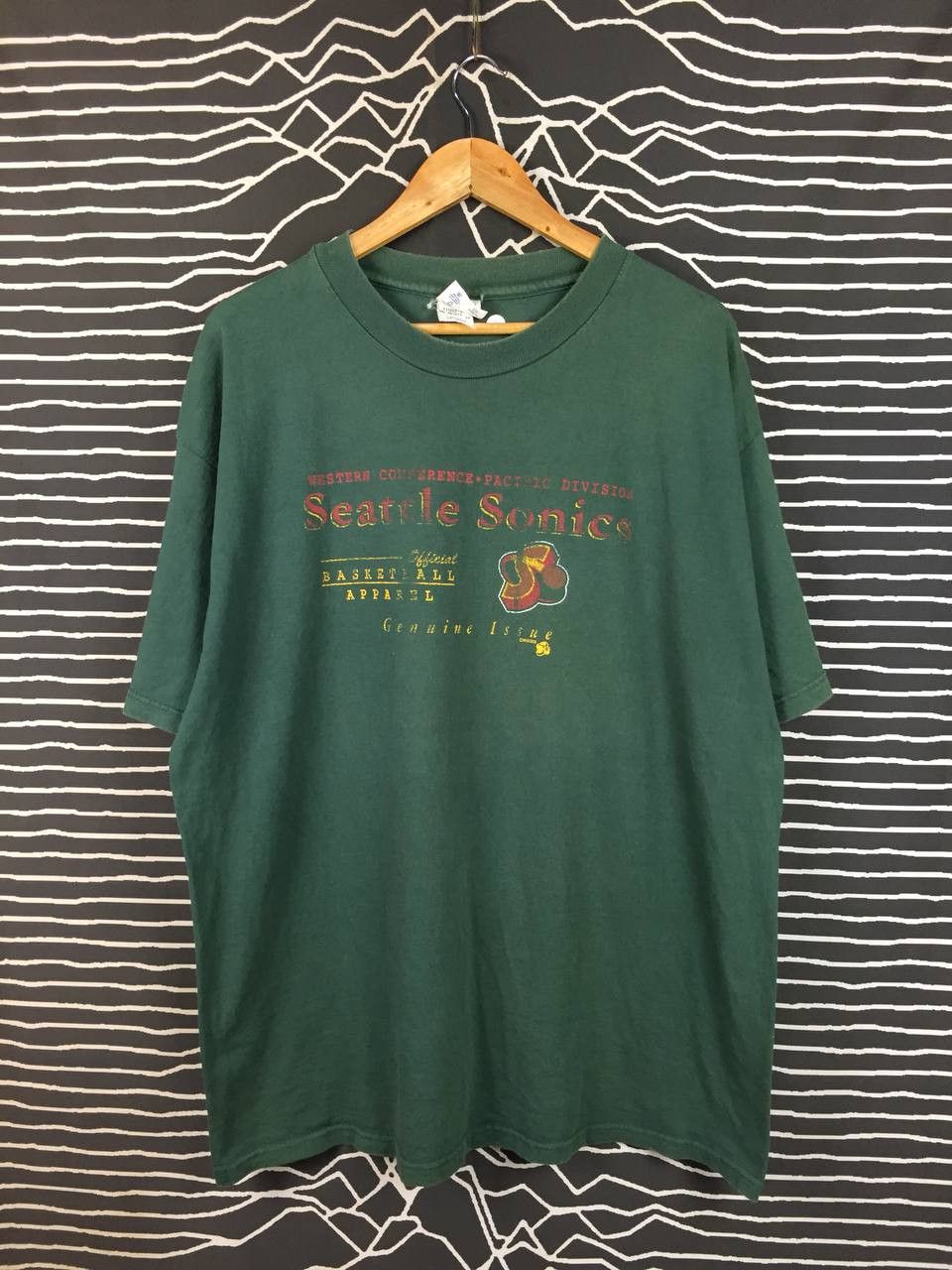 Champion Vtg Champion Seattle Sonics Western Conference NBA Tee Size US XL / EU 56 / 4 - 1 Thumbnail