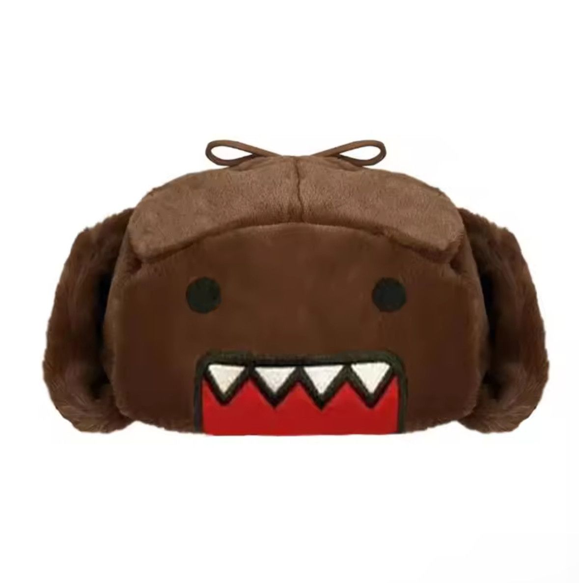 Japanese Brand Y2K Brown Domo Bear Kun Ushanka Autumn Winter Warm Hat Size ONE SIZE - 4 Thumbnail
