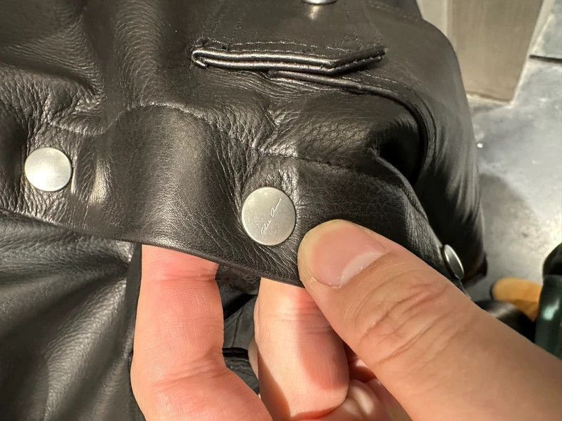 Rick Owens Rick Owens Black Leather Button-Up Jacket-2506 Size US L / EU 52-54 / 3 - 3 Thumbnail