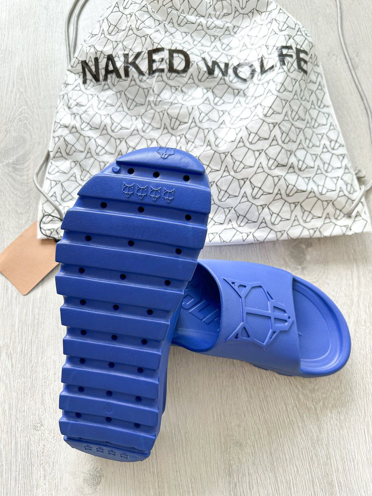NAKED WOLFE NAKED WOLFE Cobalt Blue Tommy Waterproof Sandals Slide Size US 9 / EU 42 - 4 Thumbnail