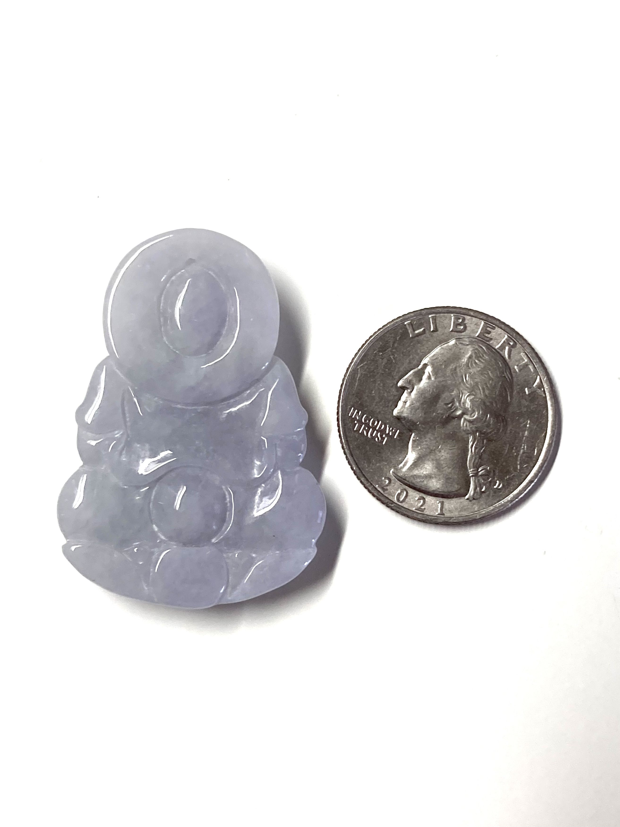Other 60004 Certified Jadeite jade Guanyin kwan Buddha Pendant Size ONE SIZE - 3 Thumbnail