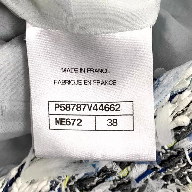 Chanel Chanel Waterfall Series Blue Tassel Cotton Single-breasted Size XS / US 0-2 / IT 36-38 - 6 Thumbnail