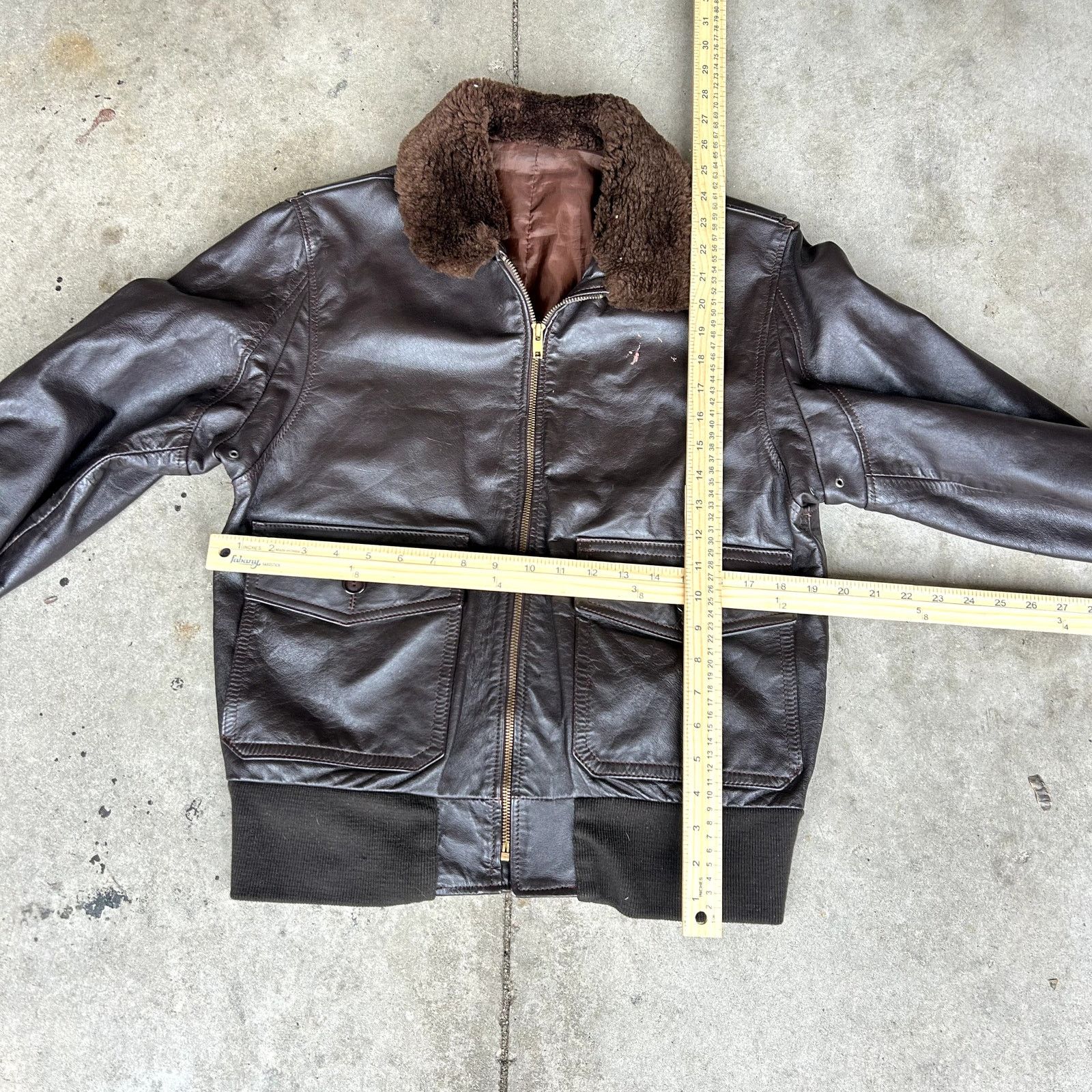 Vintage Vintage Leather Made in San Diego G3 Bomber Jacket 38 Size US M / EU 48-50 / 2 - 4 Thumbnail