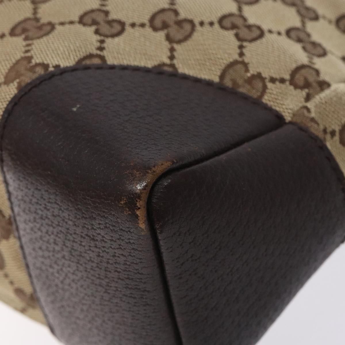 Gucci GUCCI GG Canvas Shoulder Bag Beige Silver Size ONE SIZE - 10 Thumbnail