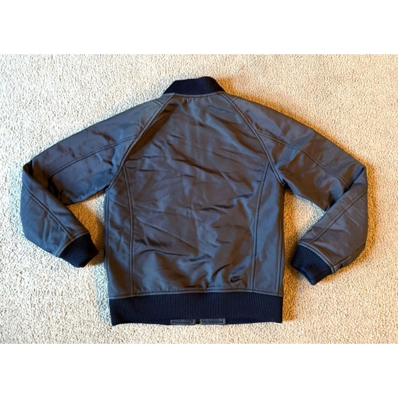 Nike Nike Bomber Jacket Charcoal/Black L Men Soft Shell Made in Italy Vintage? Size US L / EU 52-54 / 3 - 2 Thumbnail