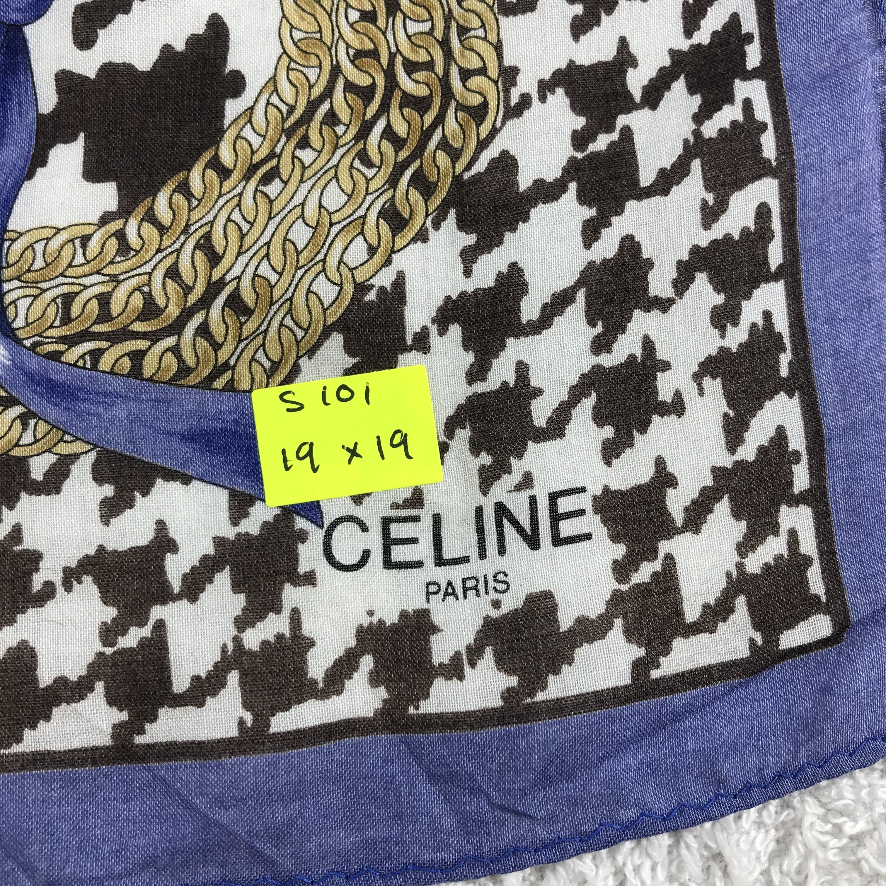 Celine × Vintage Celine Bandana / Handkerchief / Neckerchief - S101 Size ONE SIZE - 5 Thumbnail