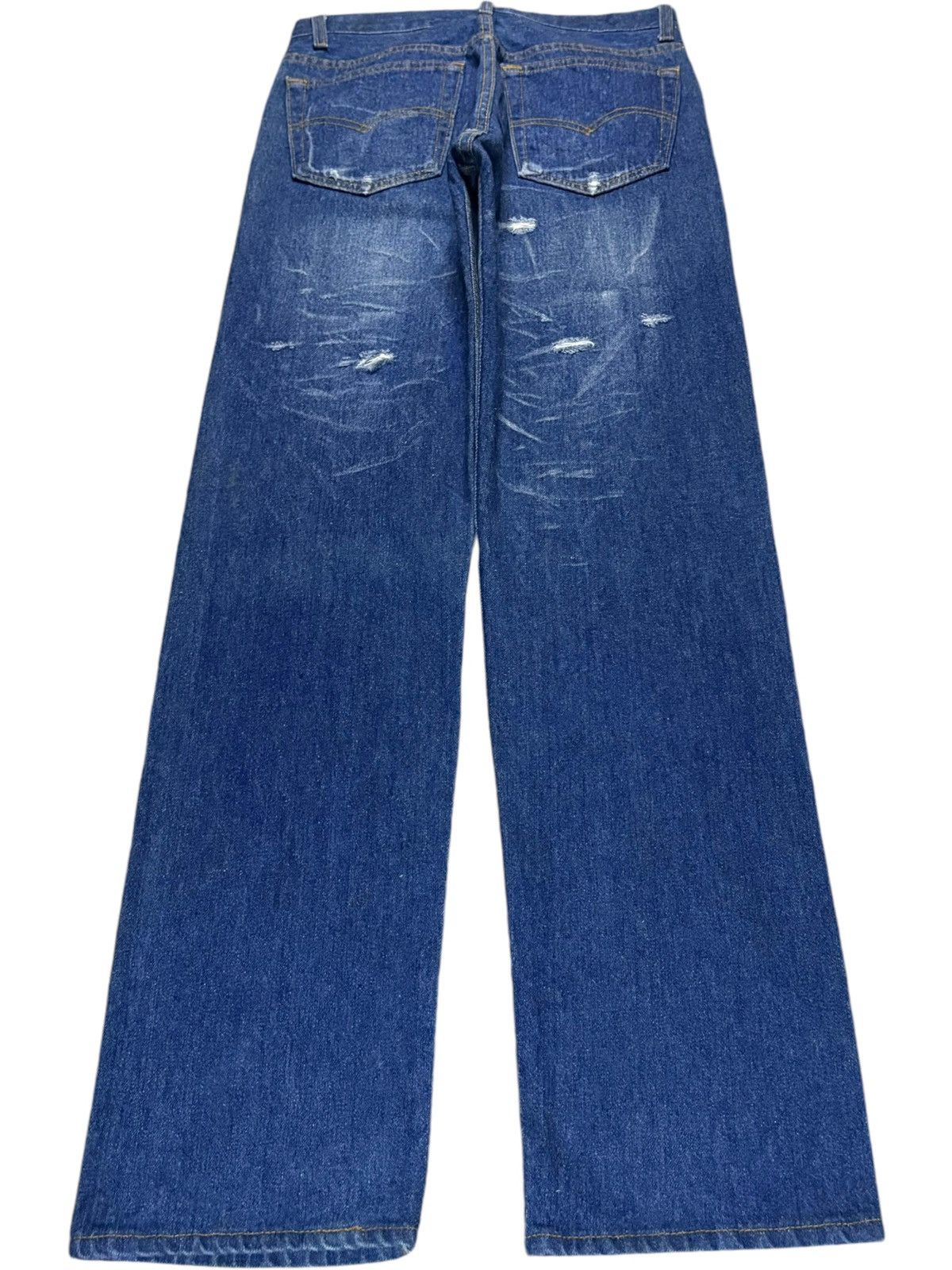 Levi's Vintage 90s Levis 501 Distressed Ripped Faded Loose Jeans Size US 30 / EU 46 - 2 Thumbnail