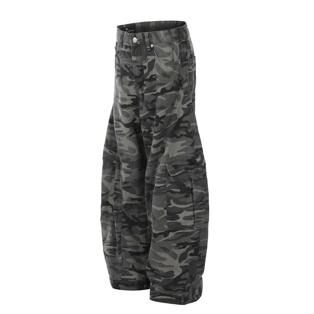 Japanese Brand × Jean Camouflage men's loose wide-leg workwear machete jeans Size US 32 / EU 48 - 2 Thumbnail