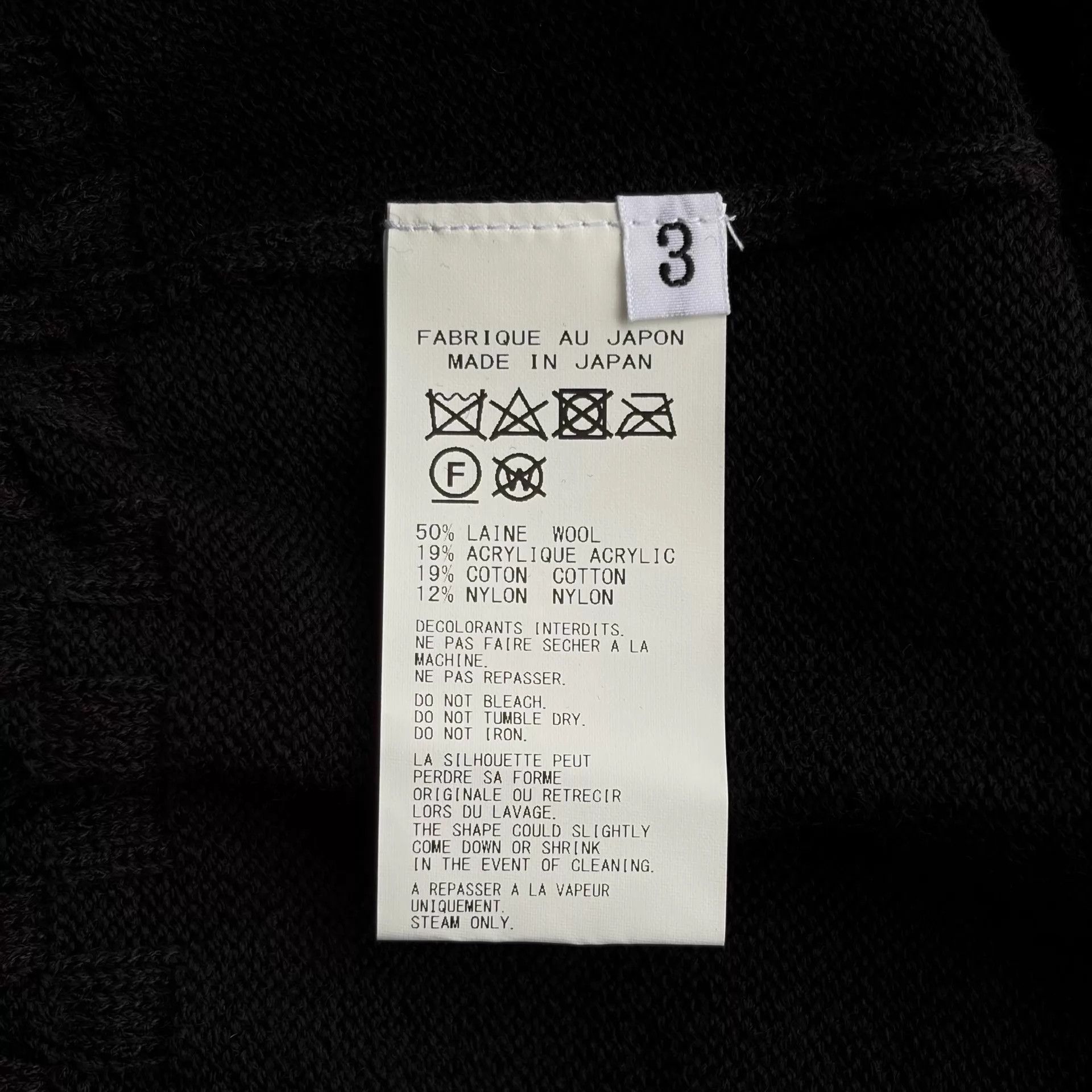 Yohji Yamamoto Yohji Yamamoto 24AW Mens Ripped Knife-Cut Wool Sweater Size US L / EU 52-54 / 3 - 8 Thumbnail