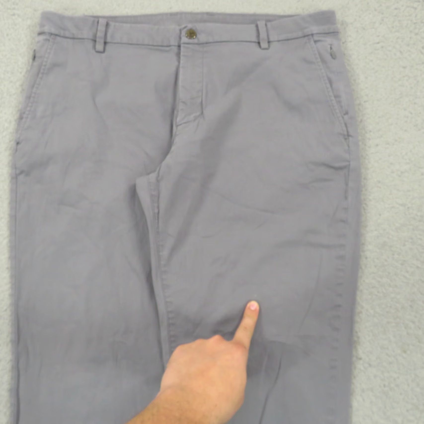Vintage Birddogs Pants Men 38x32 Stretch Khakis Grey Linerless Performance Office Chino Chino Pants Regular Men 38 31 in Gray Size US 38 / EU 54 - 5 Thumbnail
