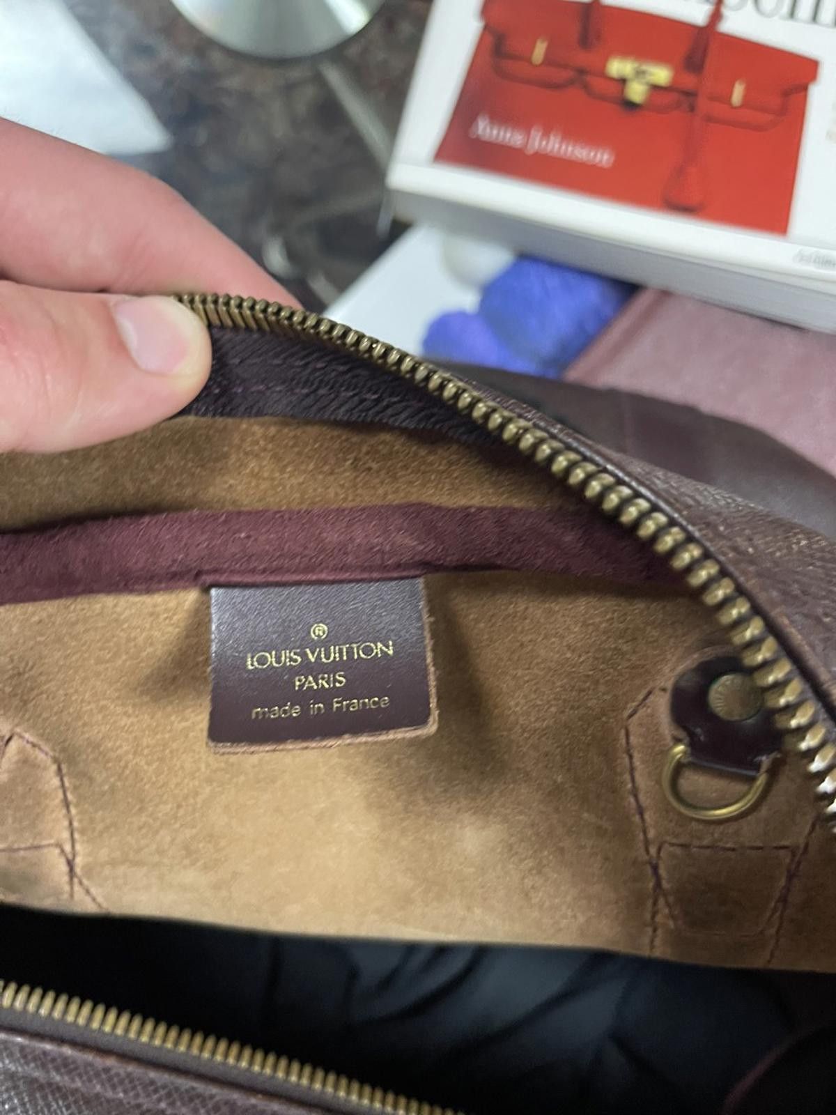 Louis Vuitton Louis Vuitton - Tiga 45 Large Brown Leather Travel Bag Size ONE SIZE - 7 Thumbnail