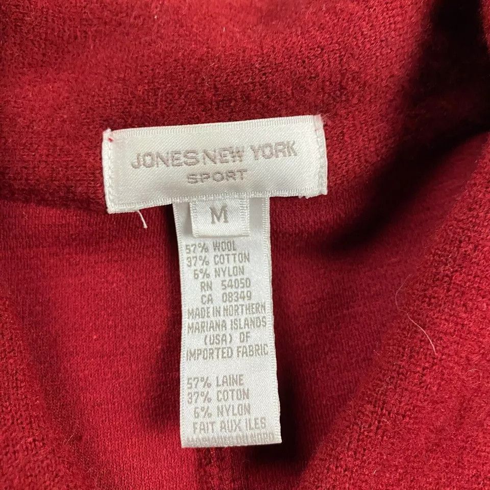 Jones New York × Vintage Jones New York Coat Women's Red Front Pockets Wool Blend M Size M / US 6-8 / IT 42-44 - 3 Thumbnail