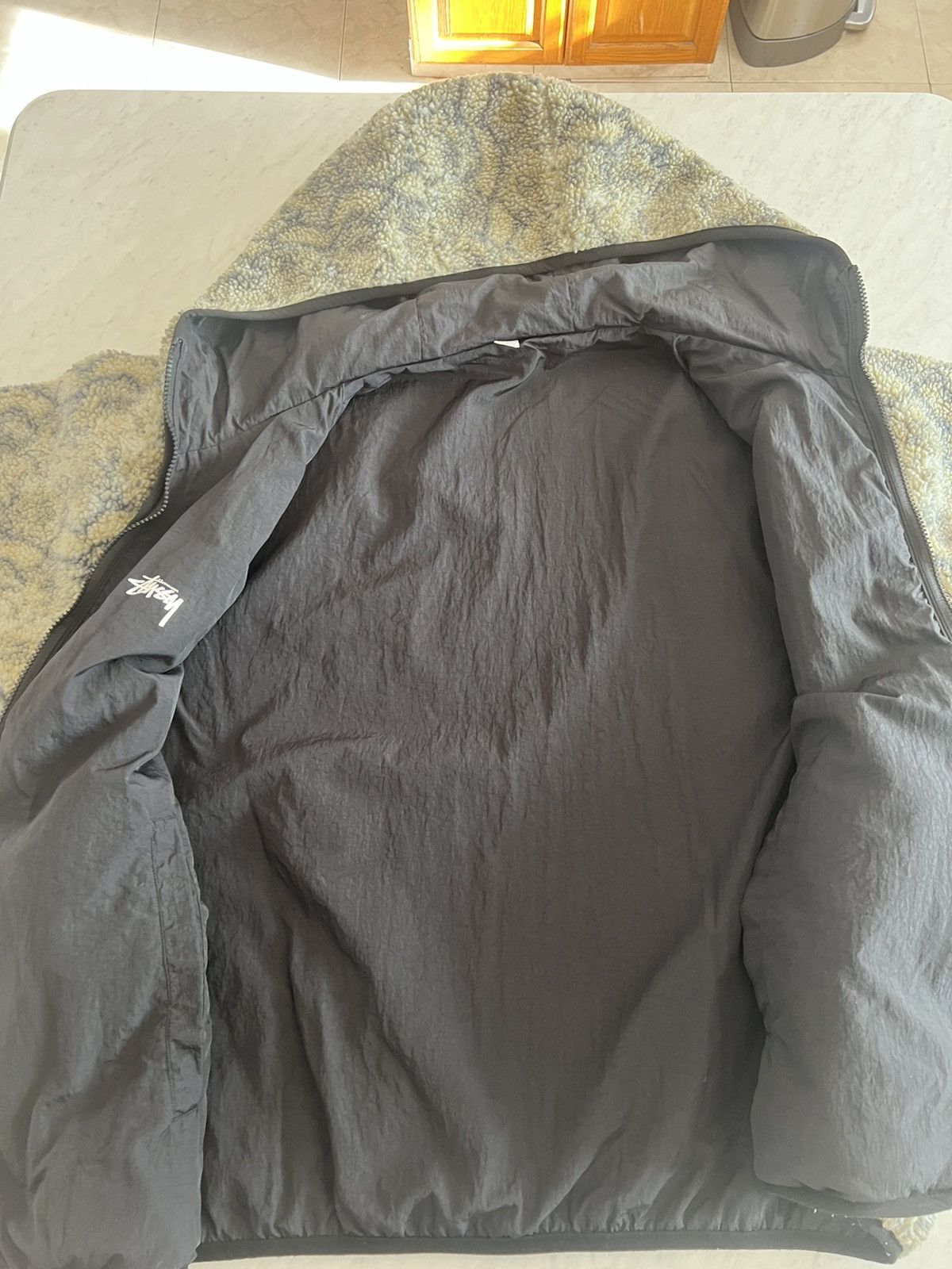 Stussy Stussy Snake Jacquard Sherpa Jacket Size US XL / EU 56 / 4 - 4 Thumbnail