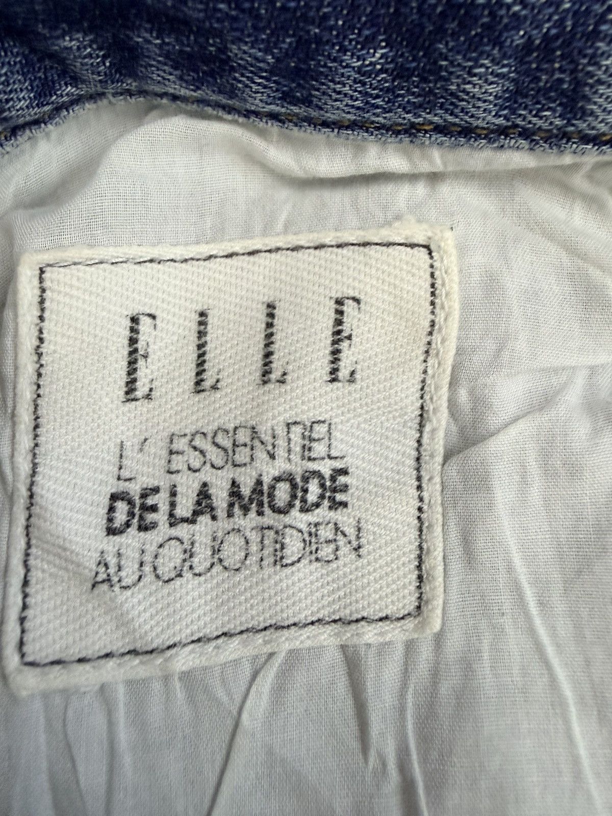 Japanese Brand Vintage Elle L’essentiel De La Mode Auquotidien Denim Pants Size 32" / US 10 / IT 46 - 7 Thumbnail