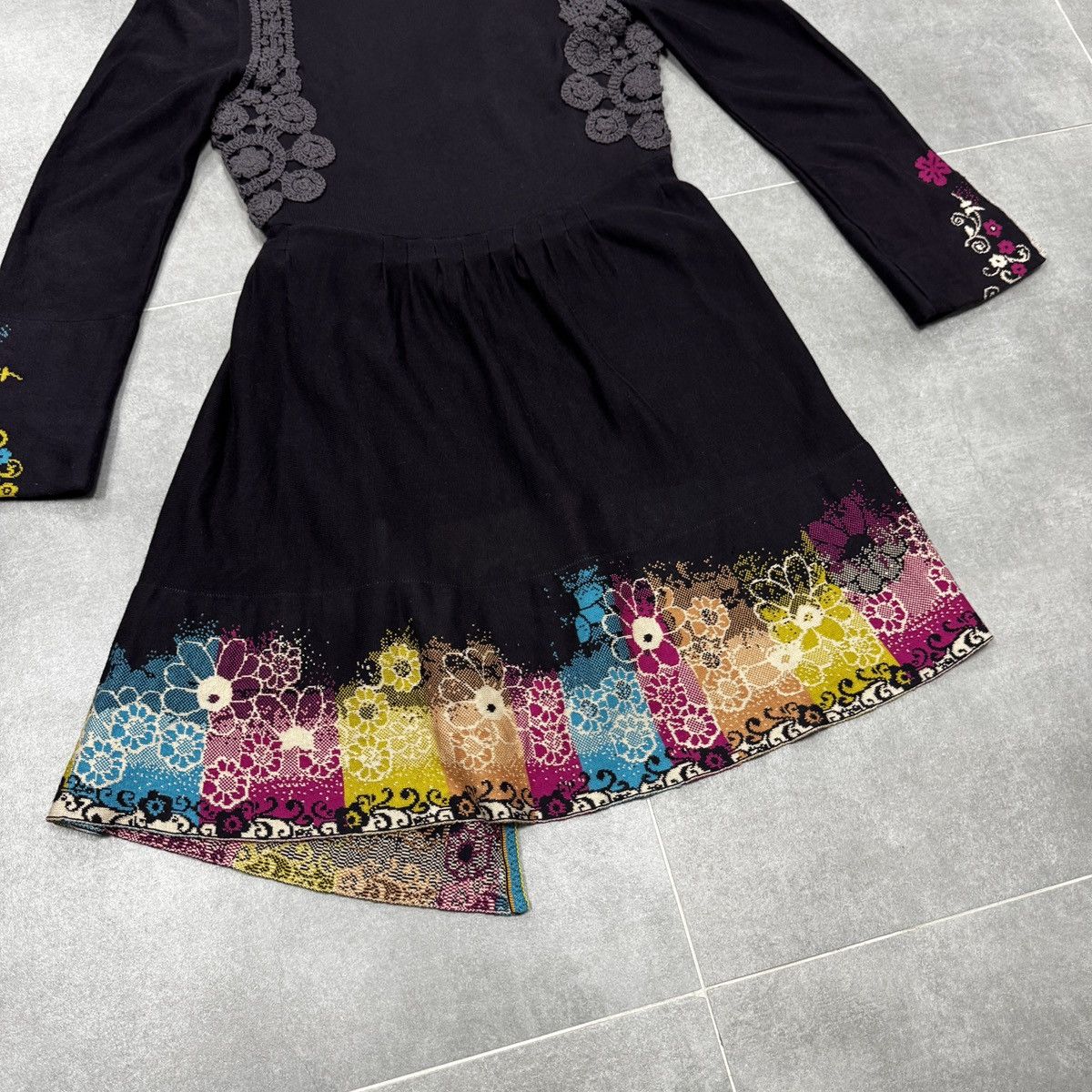 Other IVKO Women Handwritten Emotions Asymmetrical Knit Dress Size M / US 6-8 / IT 42-44 - 13 Thumbnail