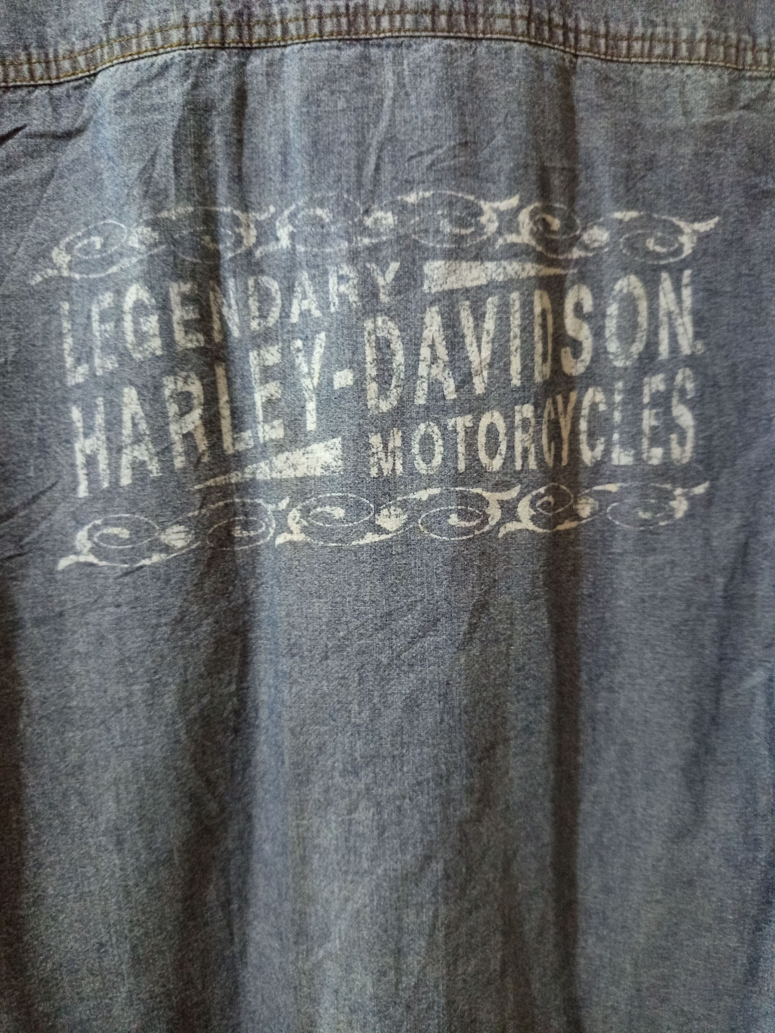 Harley Davidson 2003 Harley Davidson Show Sample Denim Shirt Size M / US 6-8 / IT 42-44 - 5 Thumbnail