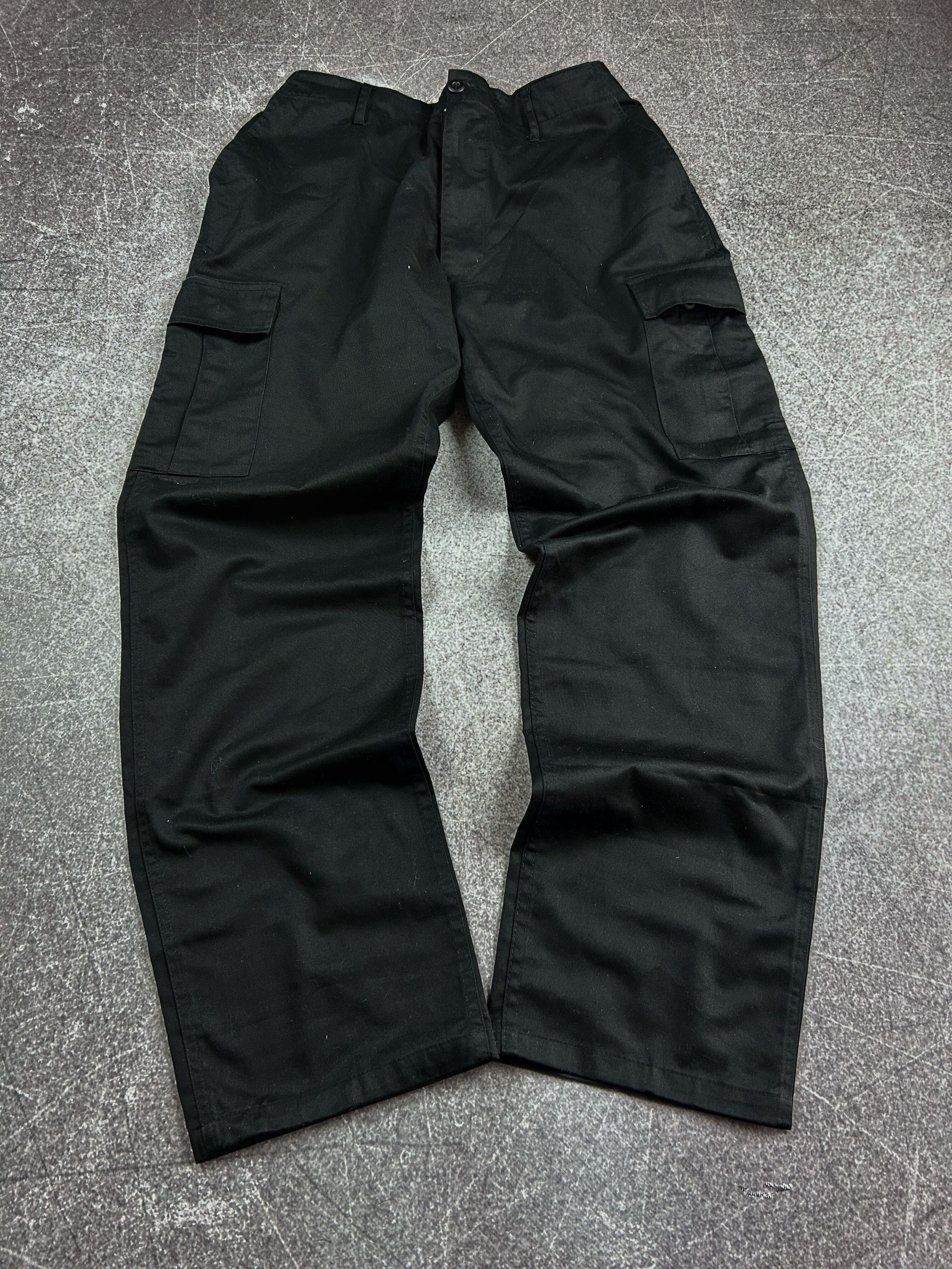 Vintage VTG Balenciaga Rick Owens Style Black Cargo Jeans 90s Y2K Size US 32 / EU 48 - 2 Thumbnail