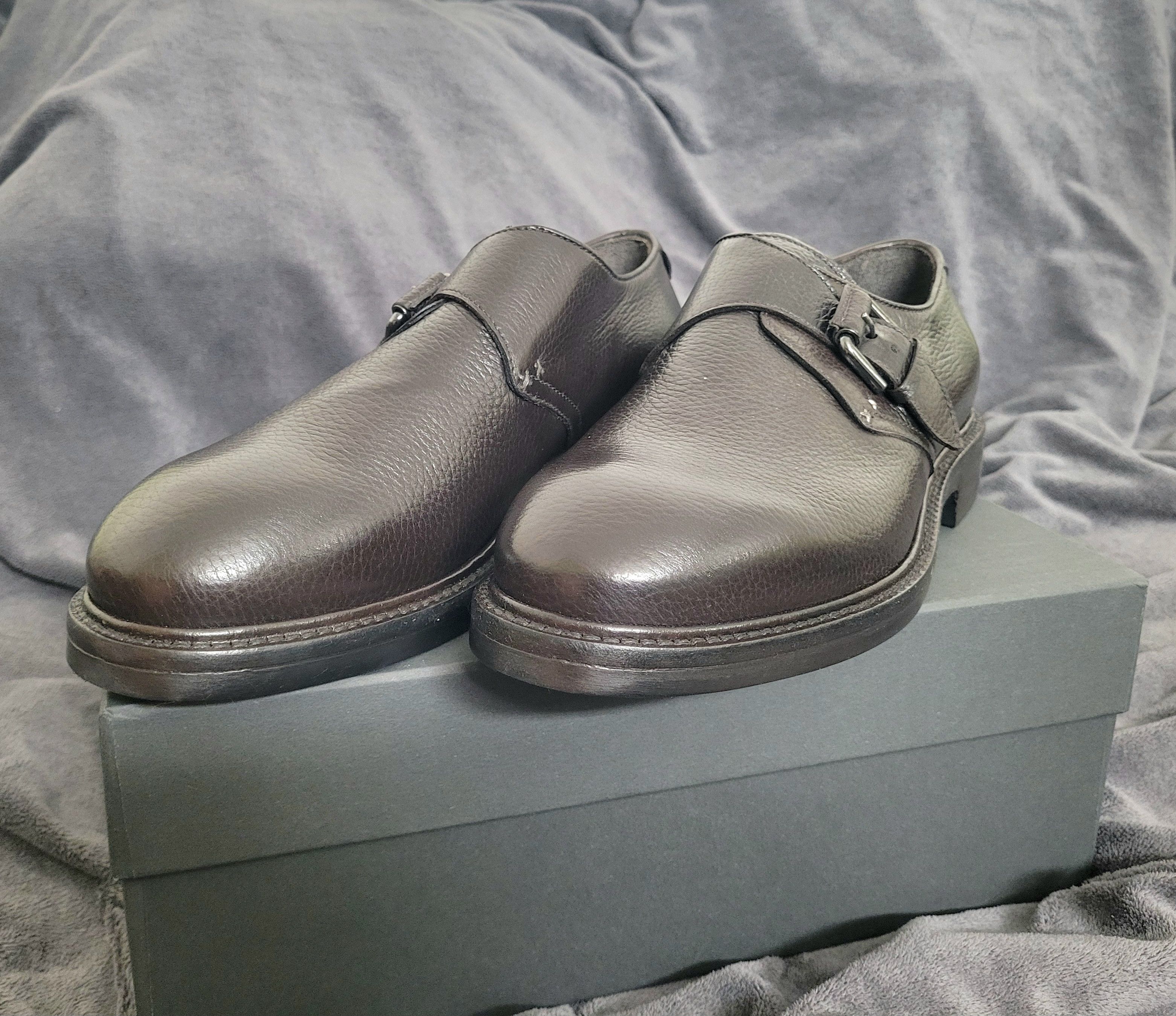Silvano Sassetti Silvano Sassetti Brown Leather Buckle Derby Men Shoes Size US 10.5 / EU 43-44 - 1 Thumbnail
