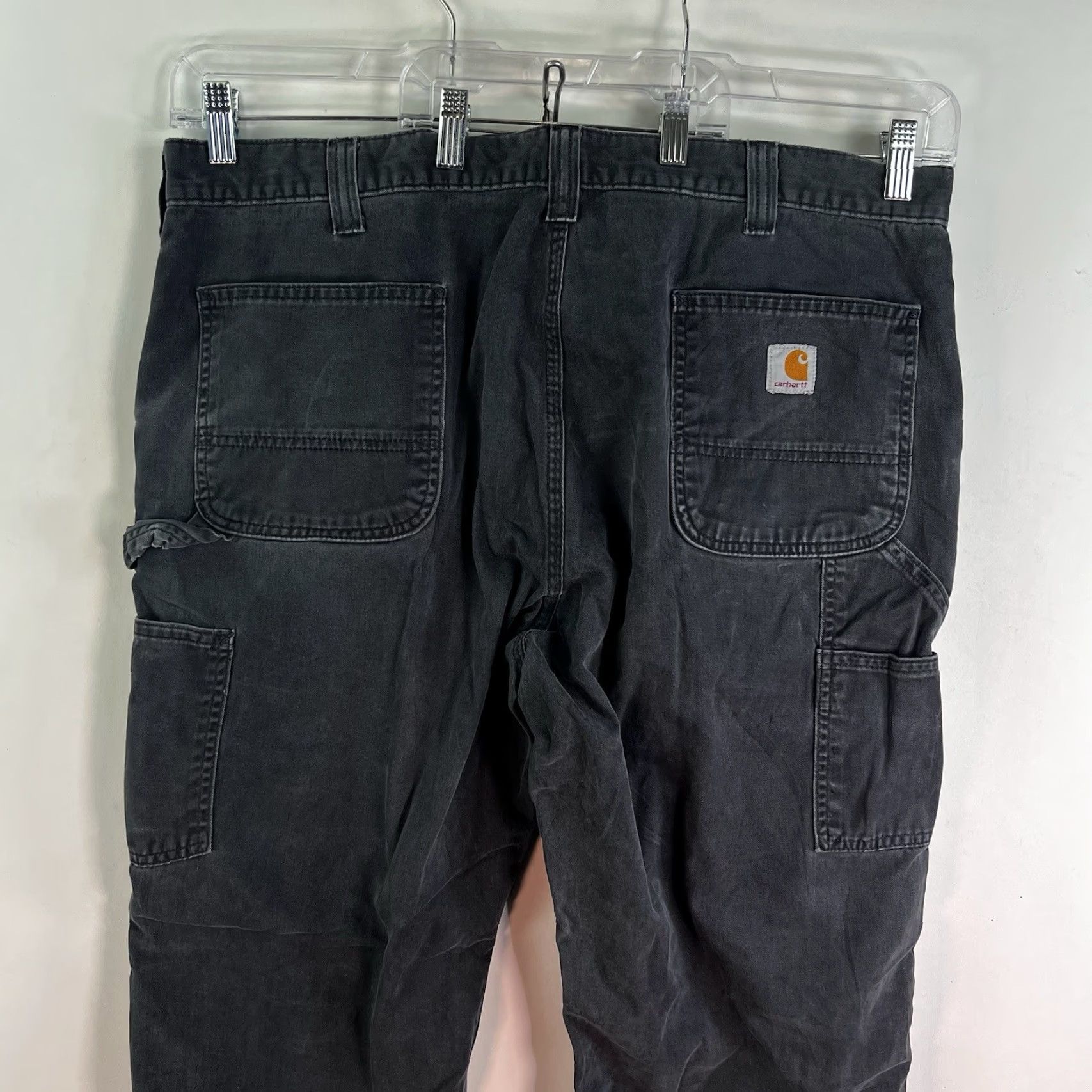 Carhartt VINTAGE Carhartt Carpenter Relaxed Work Pants Mens Size 40 X32 Black Canvas 90s Grunge Size US 40 / EU 56 - 6 Thumbnail