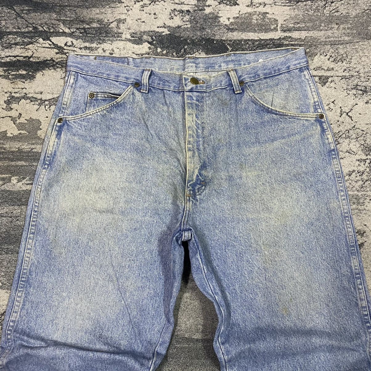 Jean × Vintage × Wrangler Vintage Wrangler Dirty Light Washed Baggy Denim Jeans Size US 38 / EU 54 - 3 Thumbnail