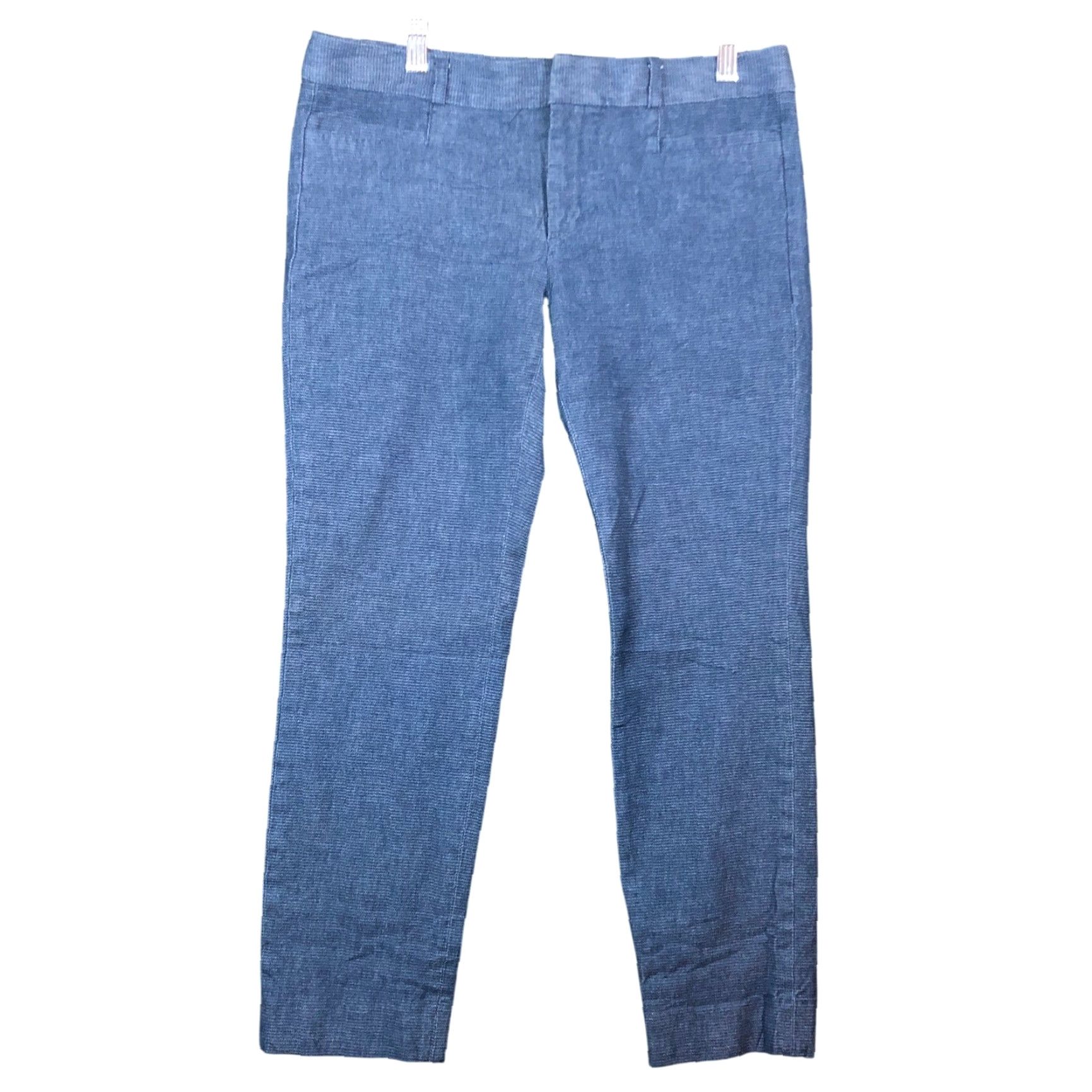 Banana Republic Banana Republic Pants Blue Mid Rise Sloan Fit Cropped Ankle Stretch 8 Womens Casual Office Workwear Womens 8 Blue Size 30" / US 8 / IT 44 - 2 Thumbnail