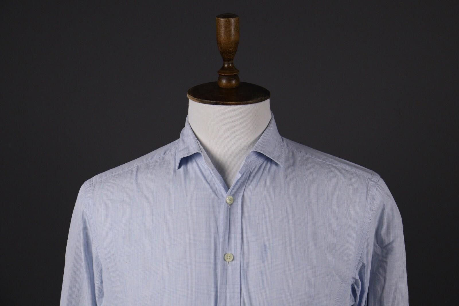 Designer Hackett London Slim Fit Long Sleeve Button Down Shirt Size L Size US L / EU 52-54 / 3 - 2 Thumbnail