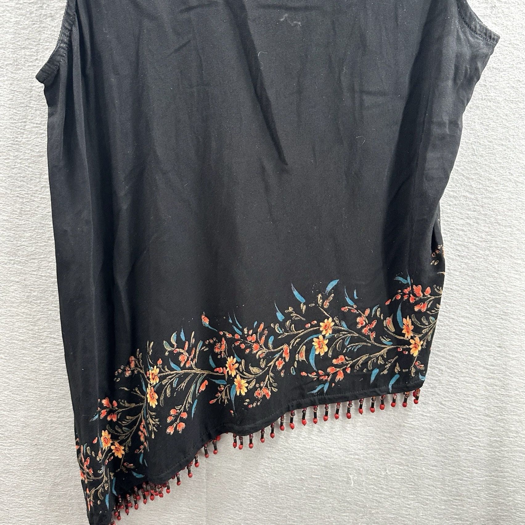 Vintage VINTAGE Magic Of The Moon Blouse L Black Floral Boho Cottagecore y2k Women Size L / US 10 / IT 46 - 4 Thumbnail
