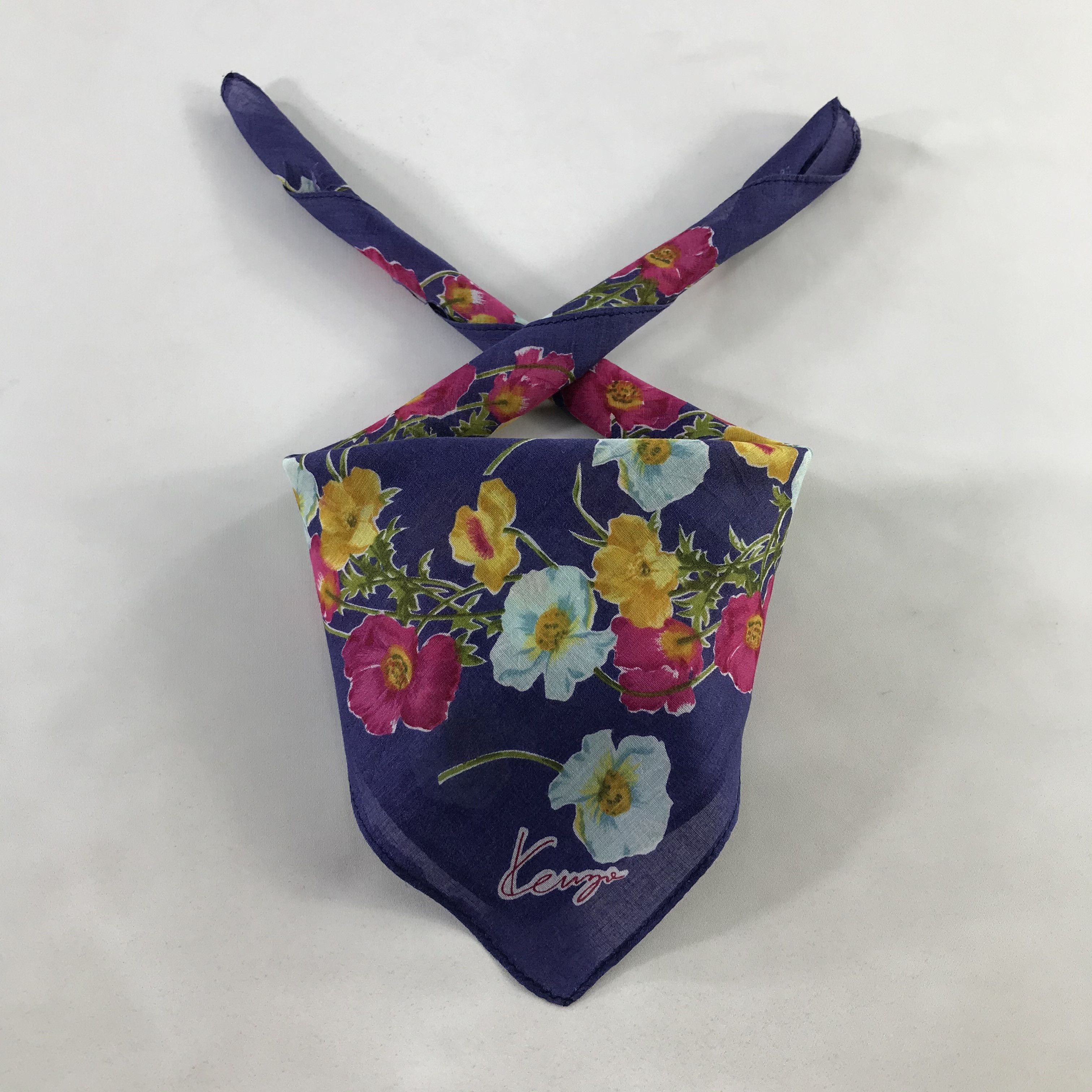 Kenzo × Vintage Kenzo Bandana / Handkerchief / Neckerchief - S1016 Size ONE SIZE - 3 Thumbnail