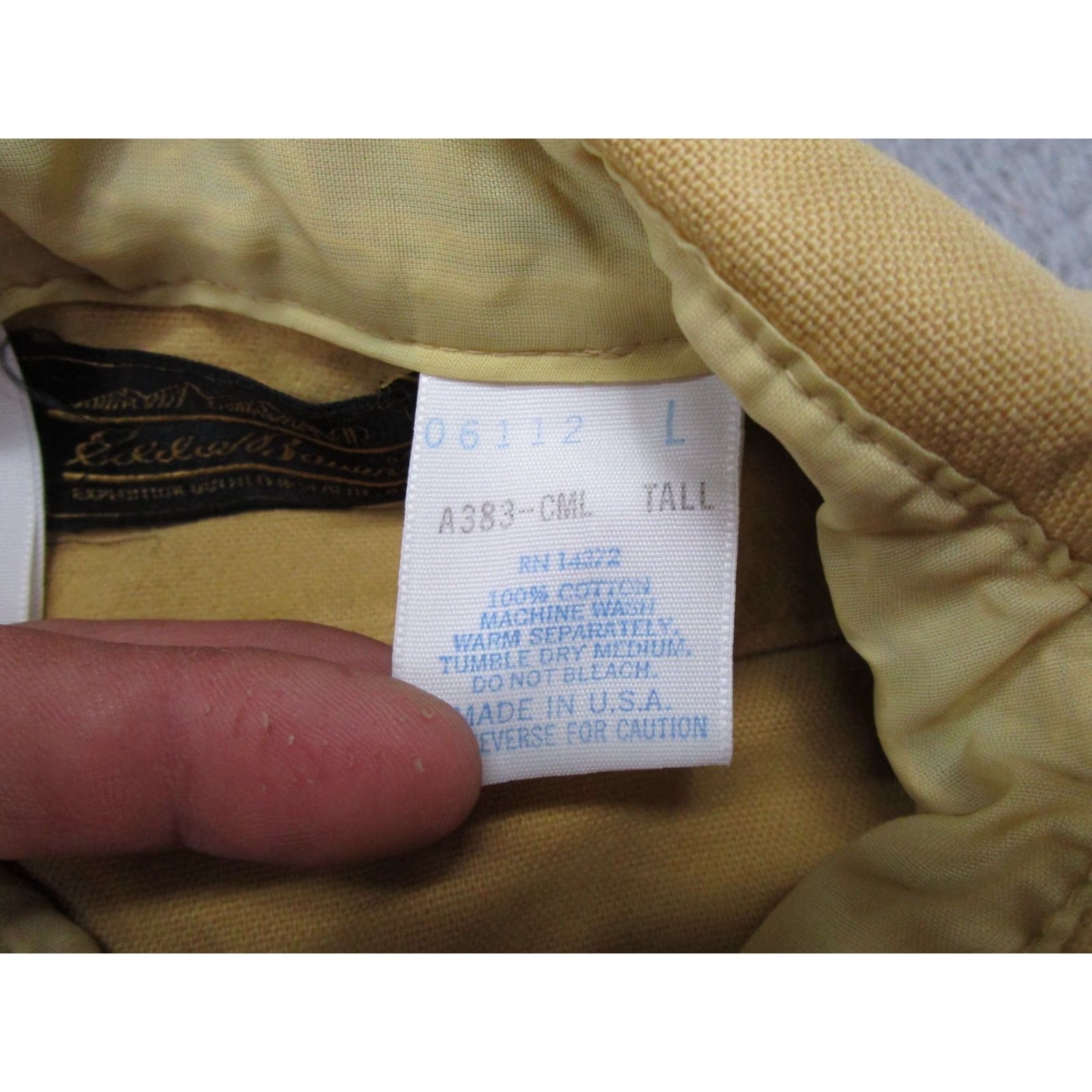 Eddie Bauer VINTAGE Eddie Bauer Flannel Shirt Tall L Gold 90s Chamois Grunge Button-Front Long Sleeve Mens Size US L / EU 52-54 / 3 - 4 Thumbnail