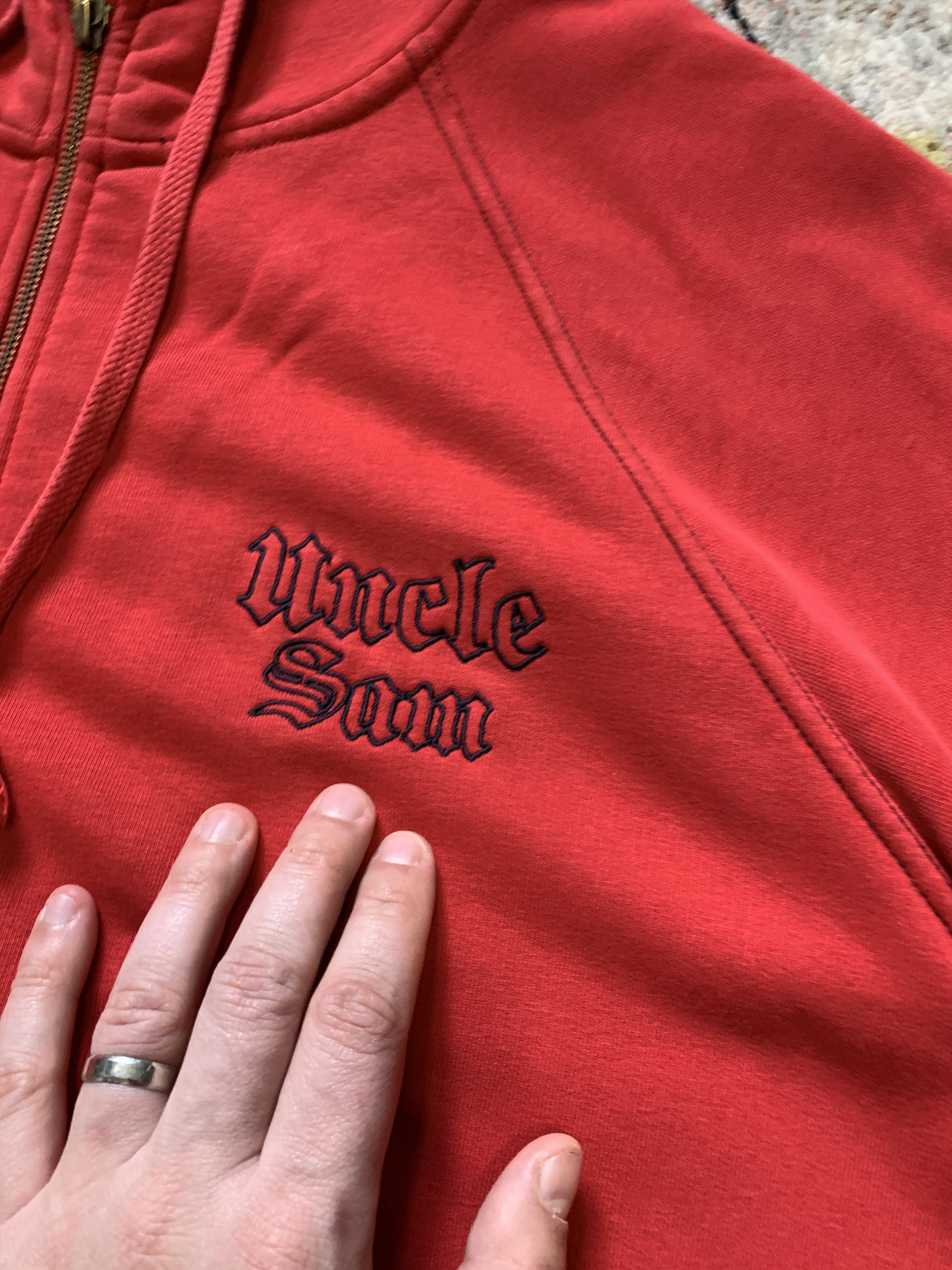 Vintage Uncle Sam Vintage Zip Hoodie Size US XXL / EU 58 / 5 - 3 Thumbnail