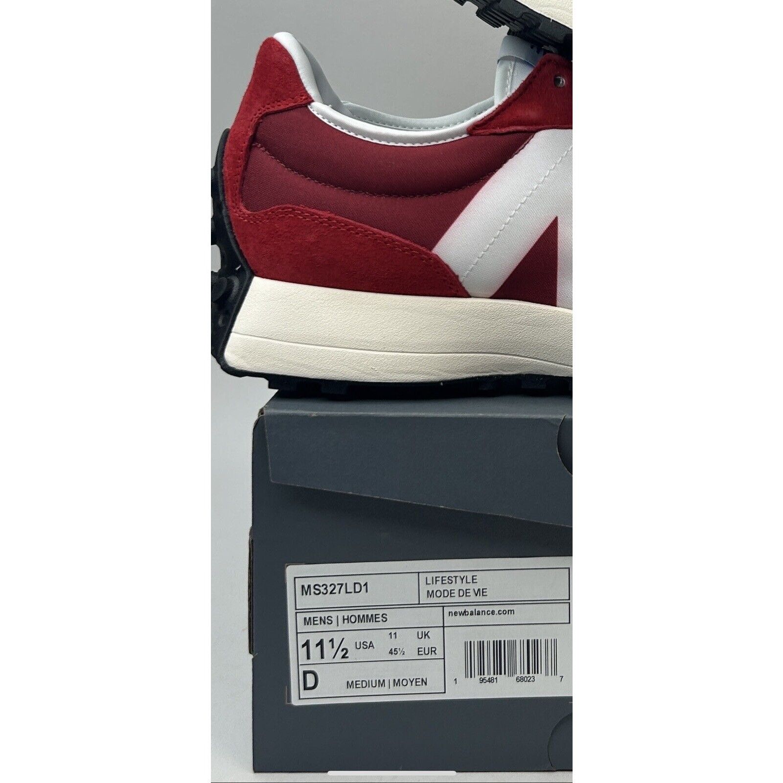 New Balance New Balance 327 “Scarlet Red White” 2023 Size US 11.5 / EU 44-45 - 5 Thumbnail