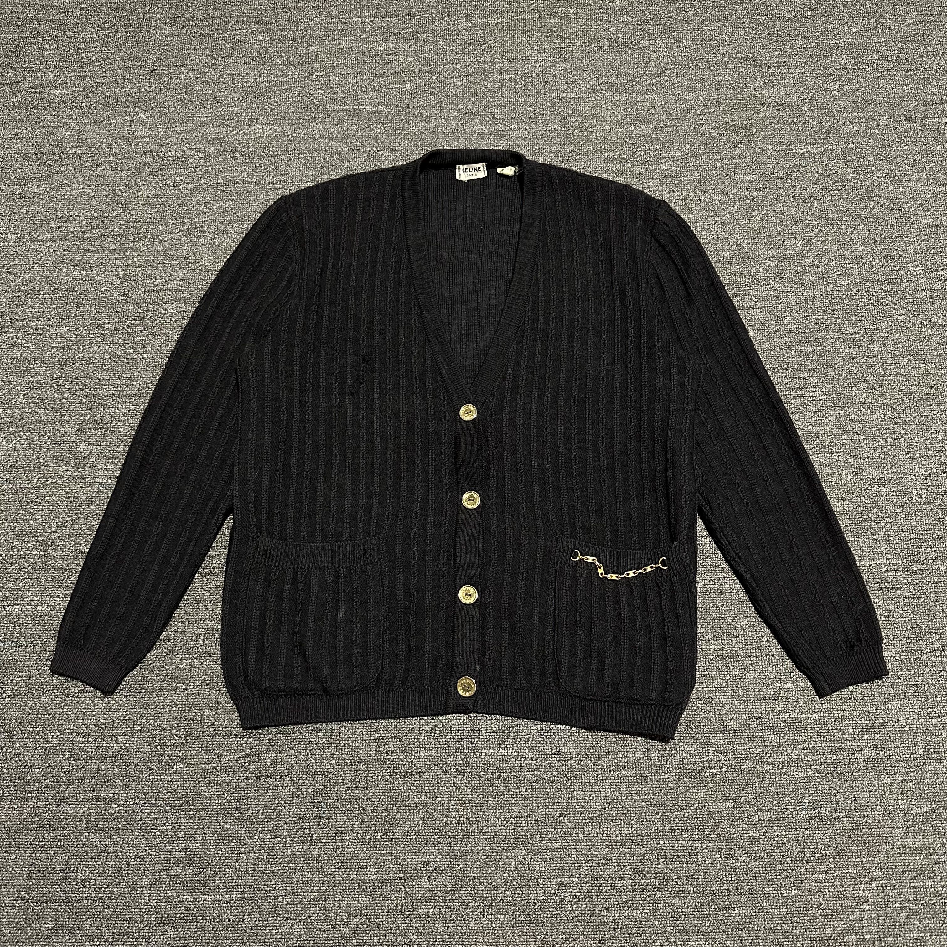 Celine × Vintage Vintage Celine Knitwear Cardigan Size M / US 6-8 / IT 42-44 - 1 Thumbnail