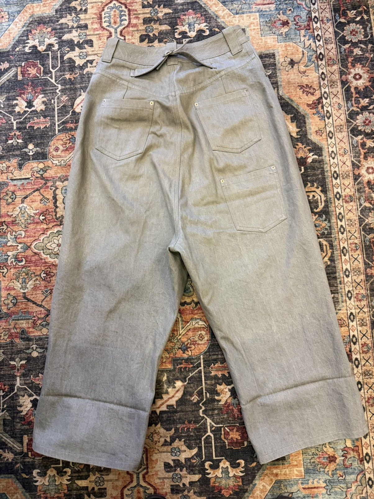 Vaquera Vaquera FW19 Oversized Baggy Zoot Suit Denim Jeans Trousers Size US 30 / EU 46 - 4 Thumbnail