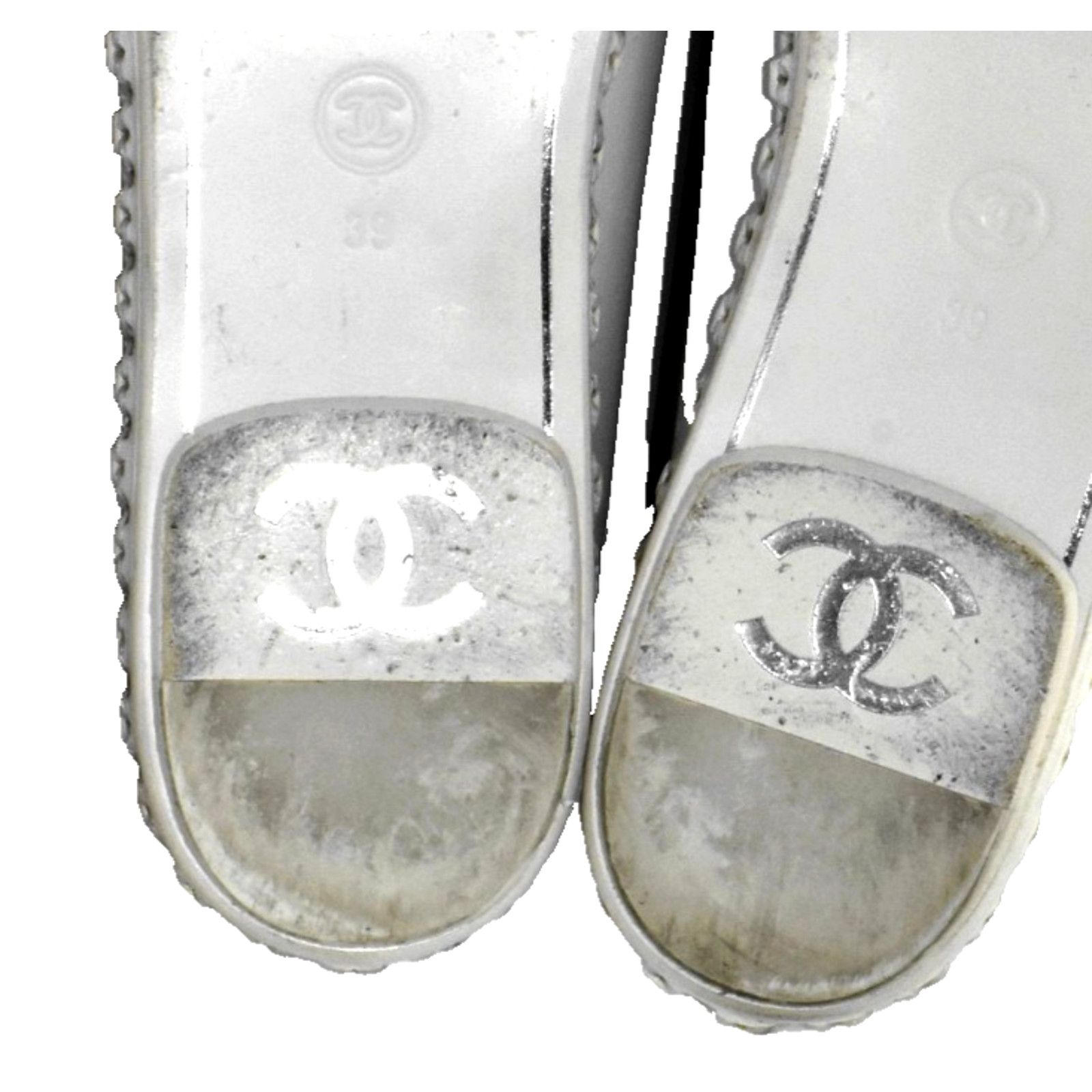 Chanel CHANEL Lambskin Interlocking CC Moccasins Loafers Size 39 Size US 9 / IT 39 - 10 Thumbnail