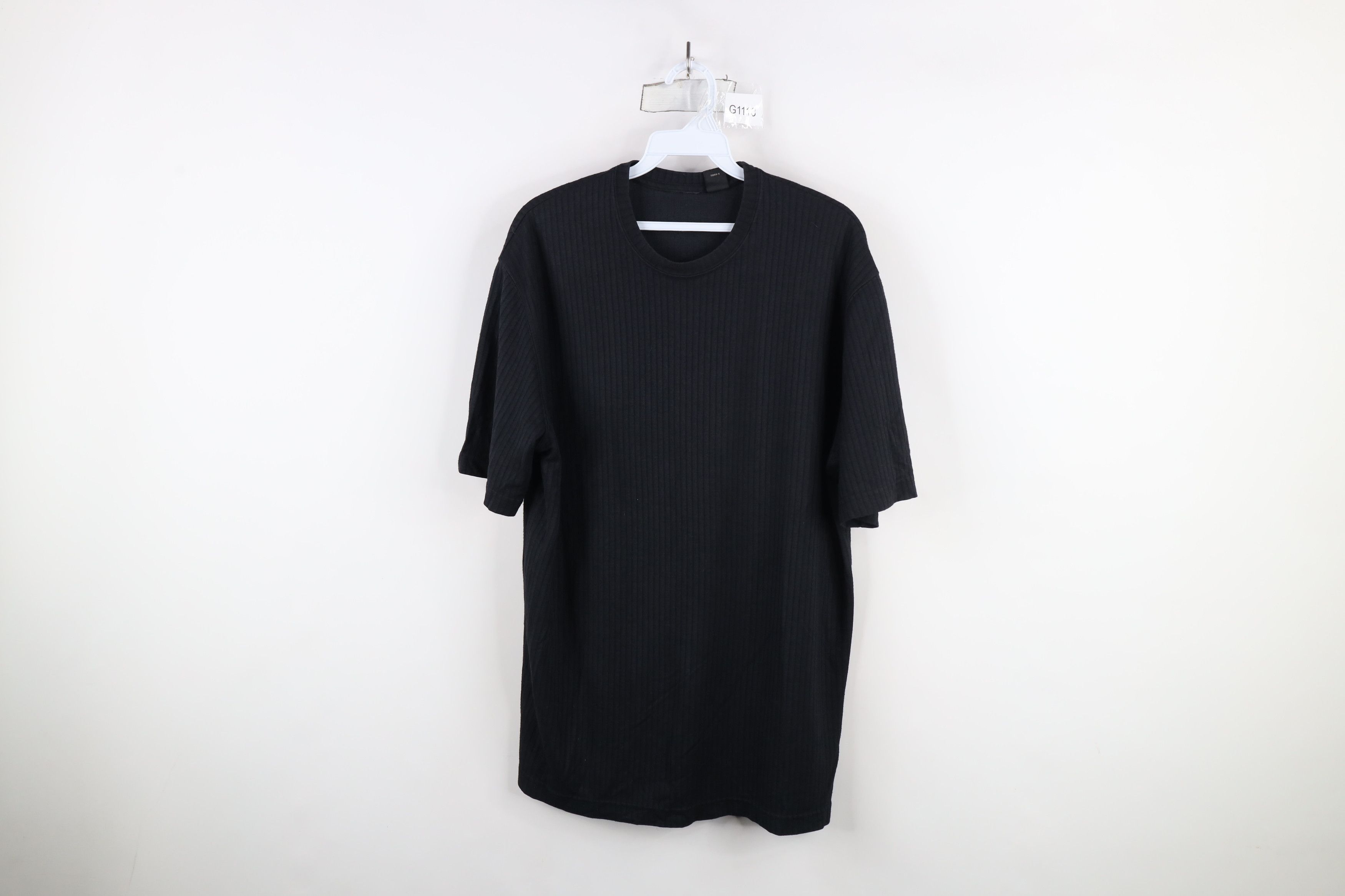 Vintage Vintage 90s Streetwear Striped Knit Short Sleeve T-Shirt Size US M / EU 48-50 / 2 - 1 Thumbnail