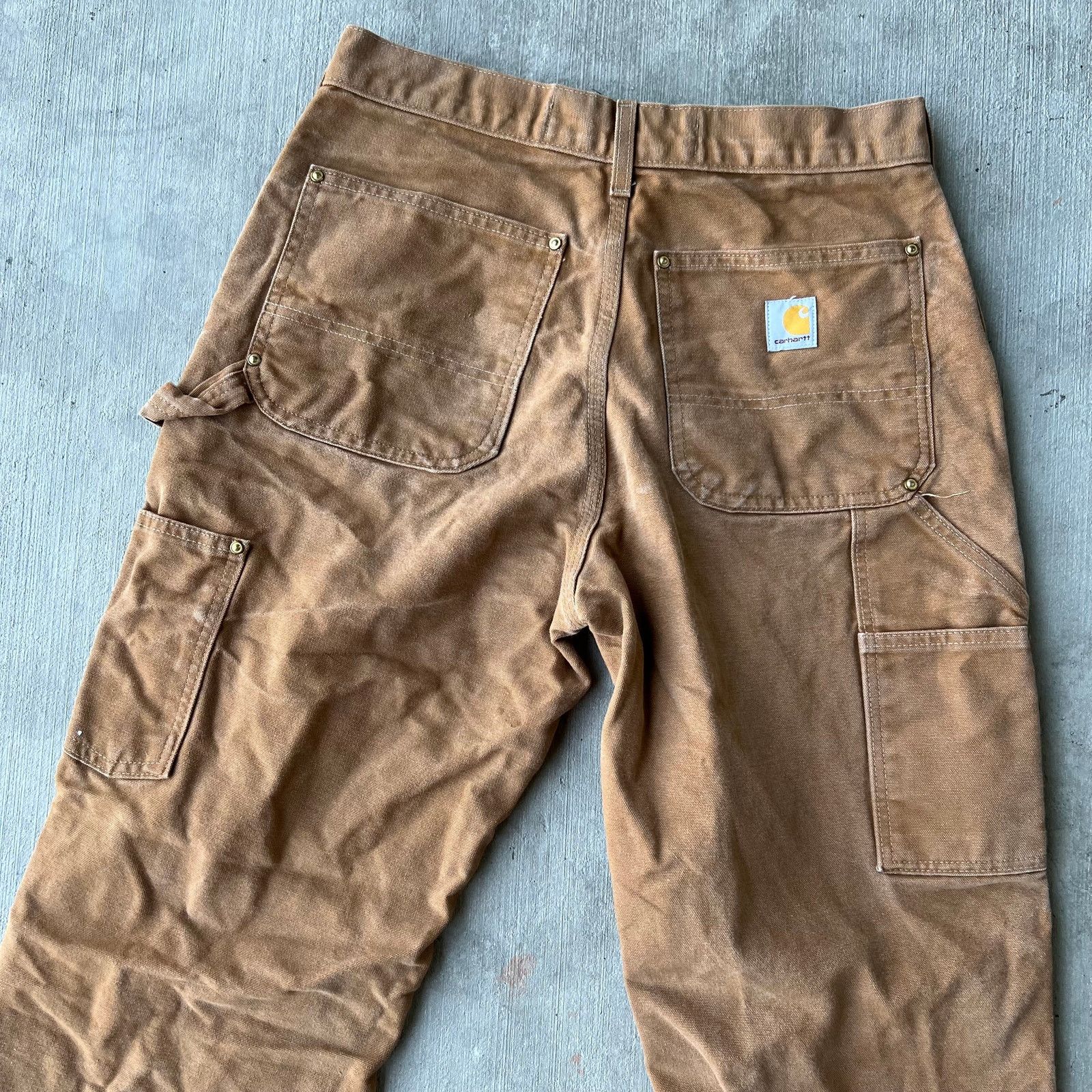 Carhartt × Vintage Carhartt brown double knee work wear carpenter pants Size US 30 / EU 46 - 6 Thumbnail