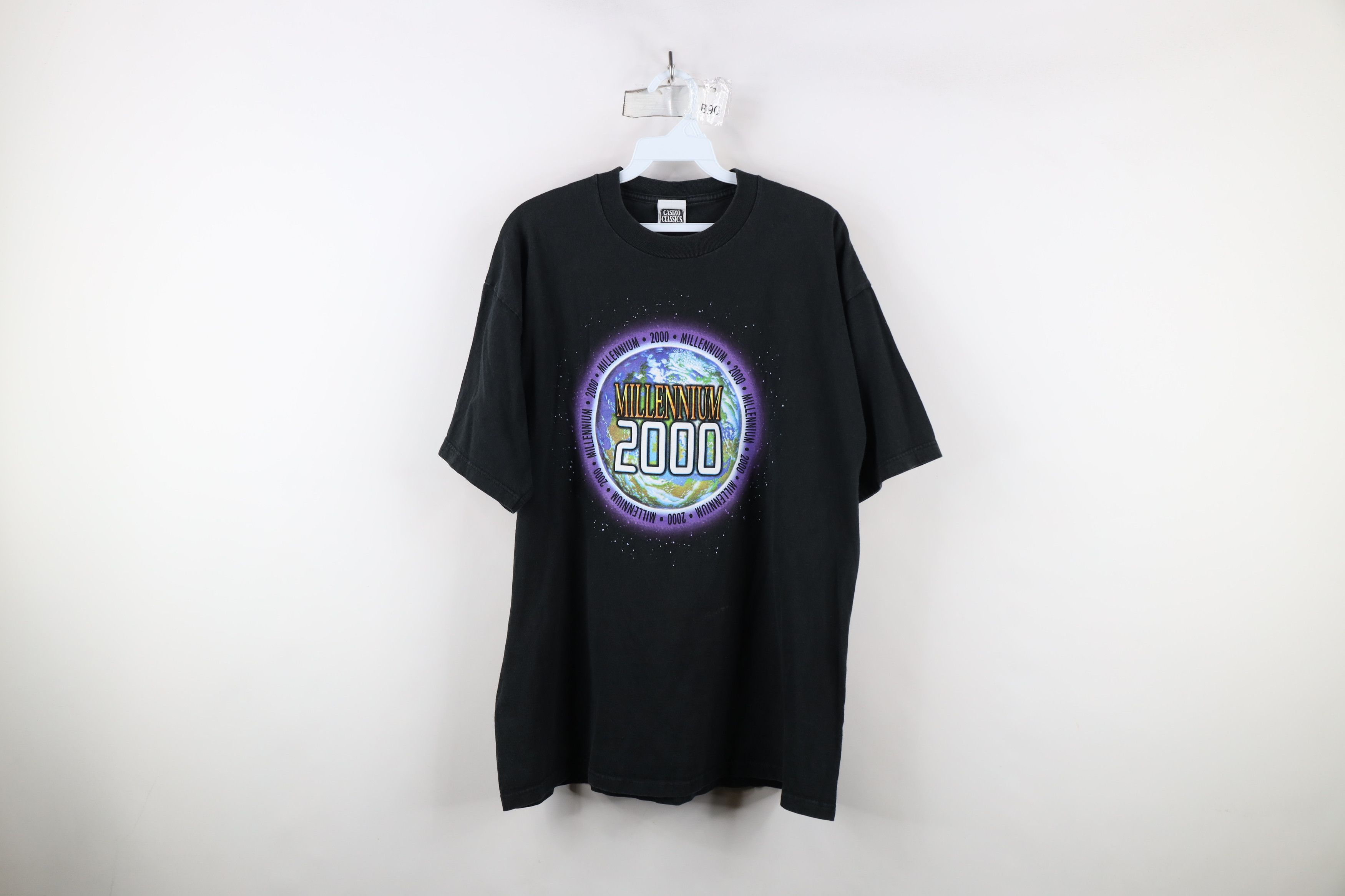 Vintage Vintage Y2K 2000 Millennium Spell Space T-Shirt Black USA Size US L / EU 52-54 / 3 - 1 Thumbnail