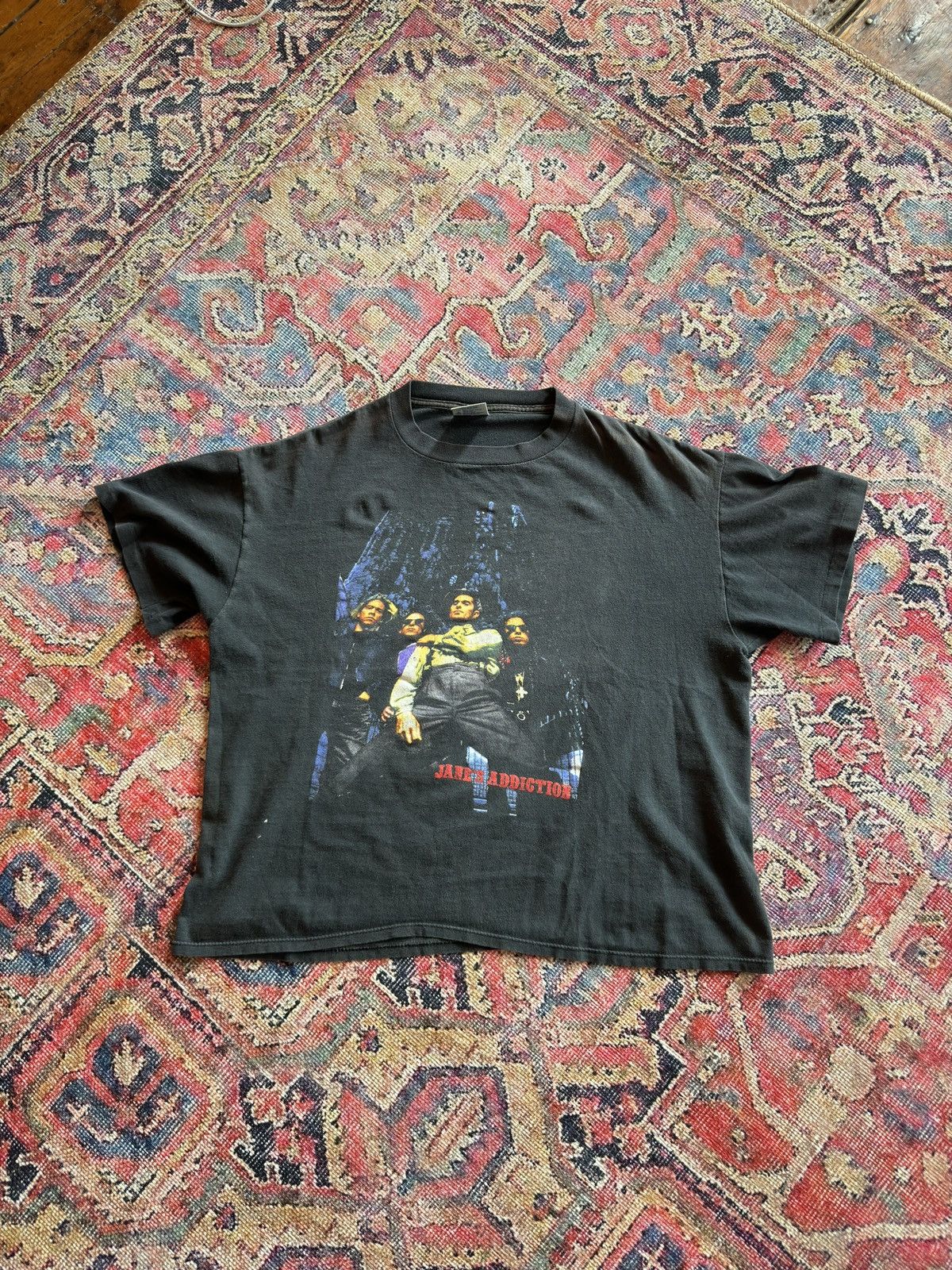 image of Band Tees x Brockum Vintage Jane’S Addiciton Tour Tshirt in Black, Men's (Size XL)