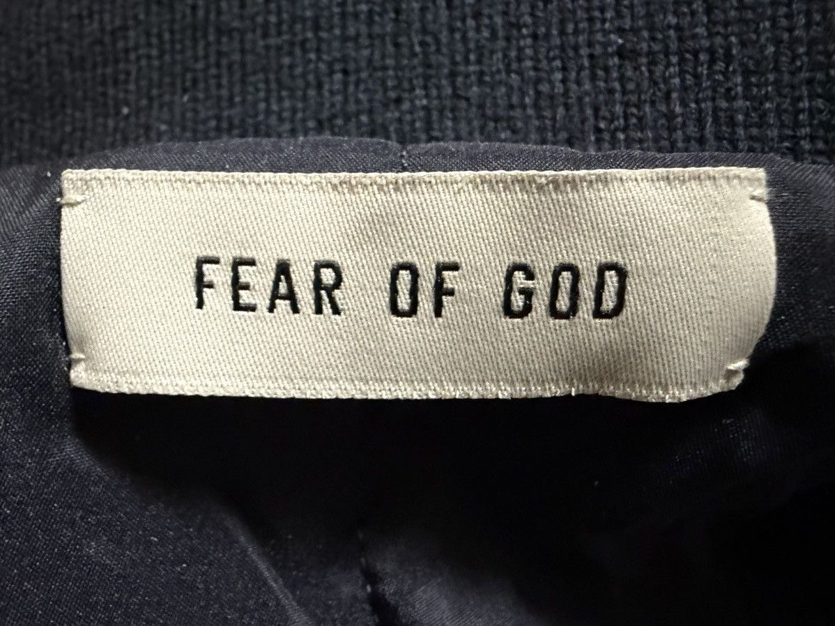 Fear of God Fear of god 8th Striped Full-Grain Leather Bomber Jacket Size US M / EU 48-50 / 2 - 5 Thumbnail
