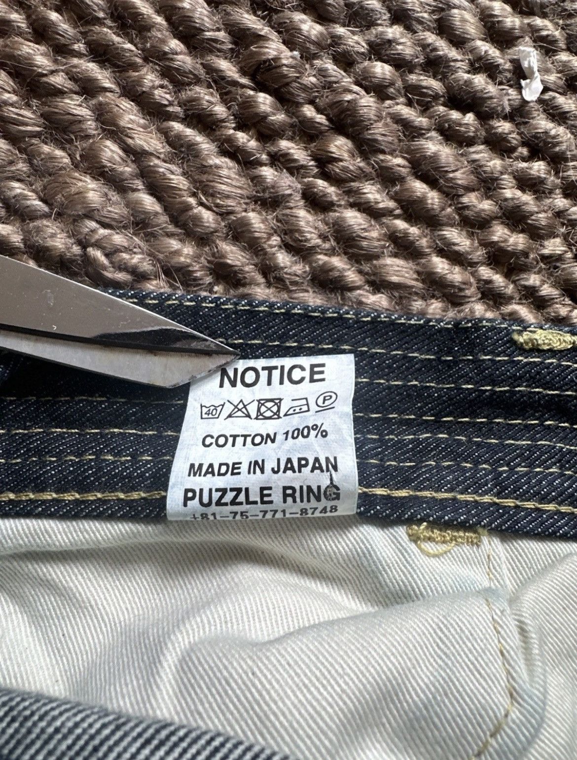 Sassafras Sassafras Fall Leaf Tough Pant Mens Sz M 32 Raw Denim Japan Size US 32 / EU 48 - 9 Thumbnail