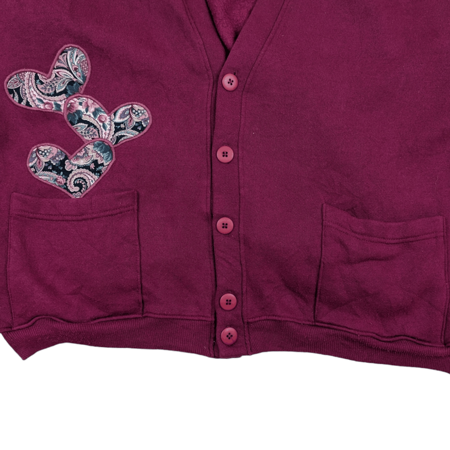 Hanes Vintage 90's HANES Flower Embroidery Cardigan Jacket Size US XL / EU 56 / 4 - 5 Thumbnail
