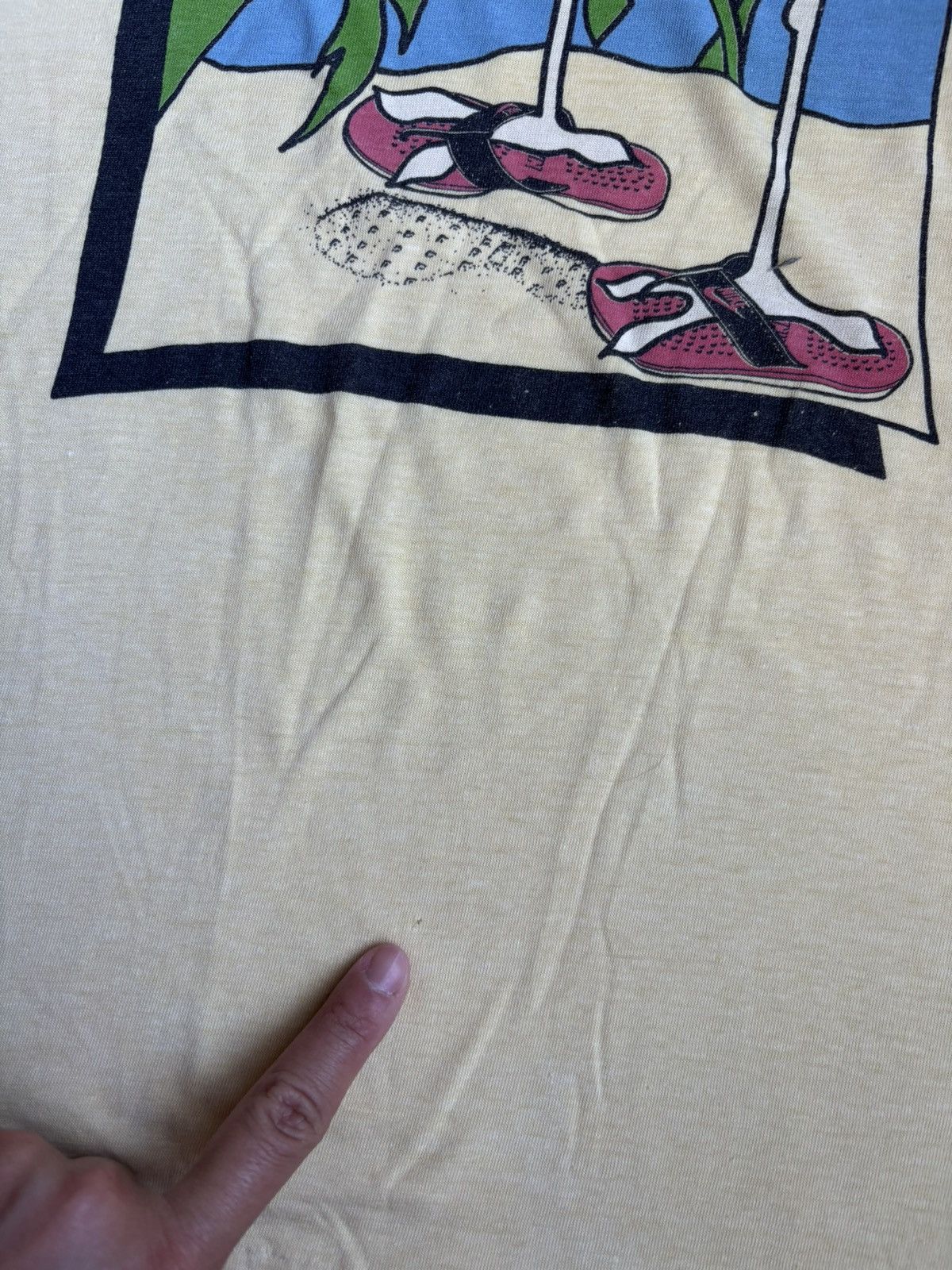 Nike Vintage 80s Nike flamingo tshirt (blue tag) Size US L / EU 52-54 / 3 - 5 Thumbnail
